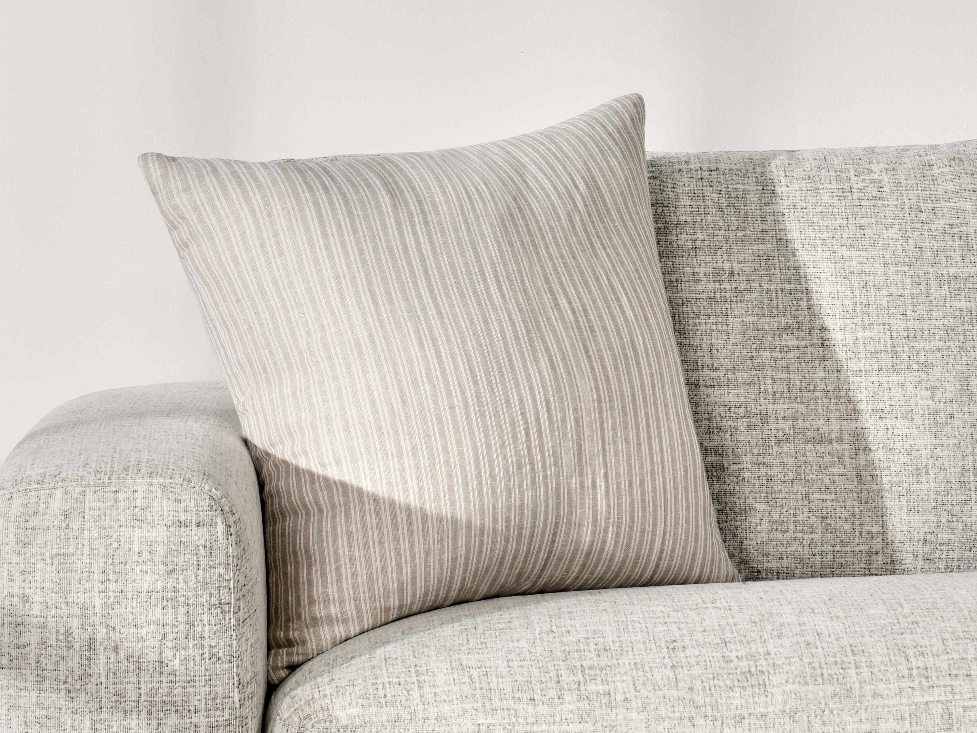 Villa by Classic Home Camille Natural Beige Throw Pillow