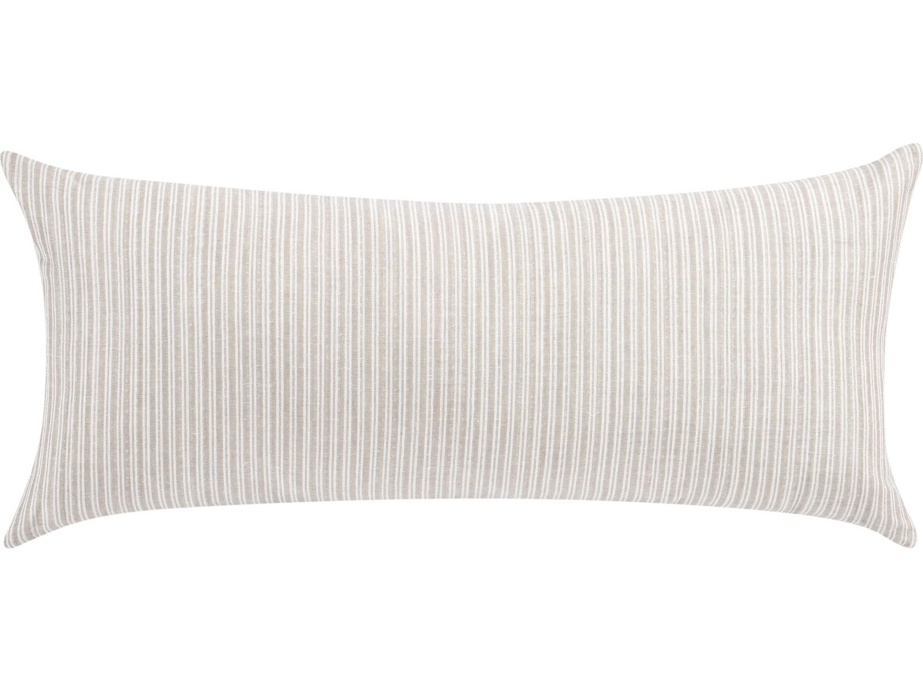 Camille Natural Beige Throw Pillow