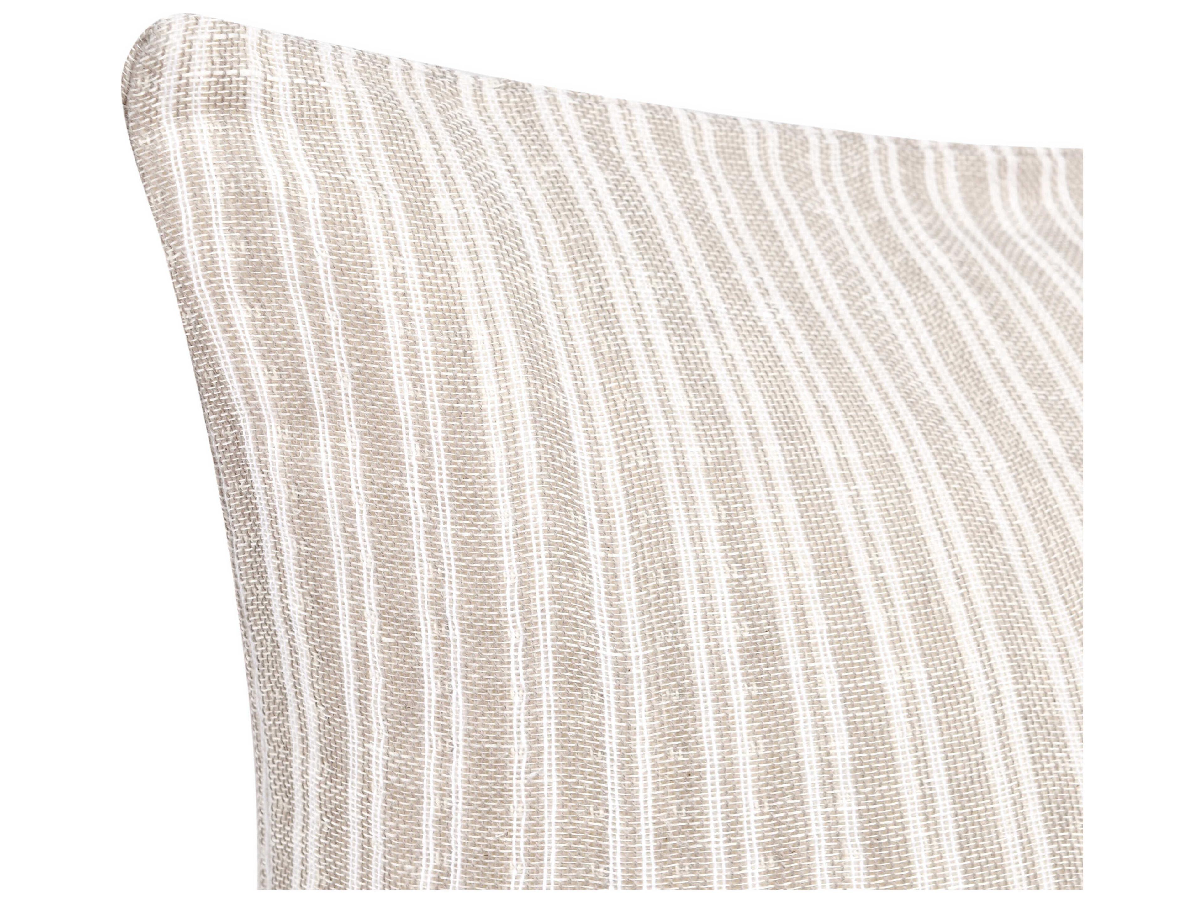 Villa by Classic Home Camille Natural Beige Throw Pillow