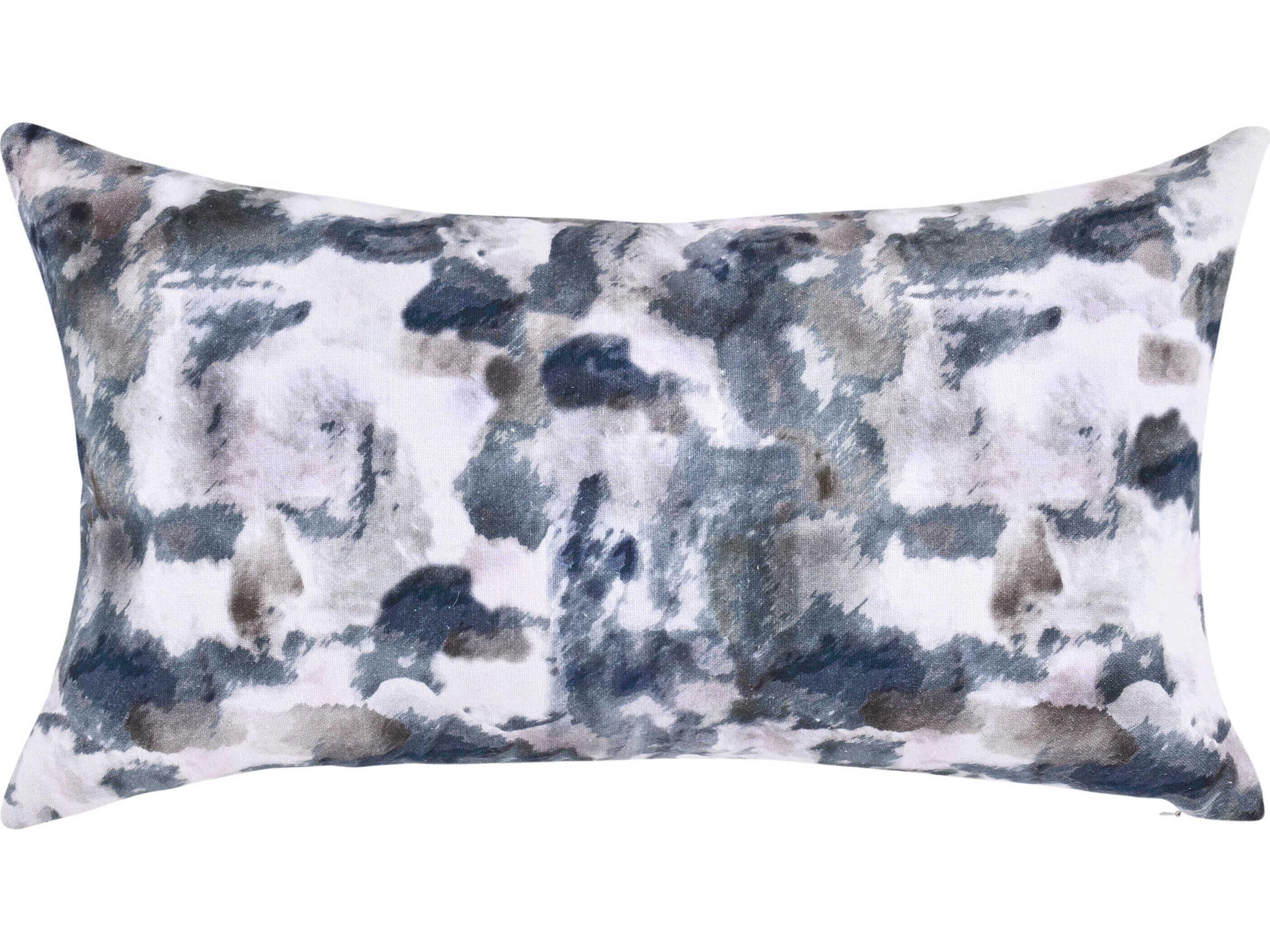 Villa by Classic Home Rue Blue Throw Pillow