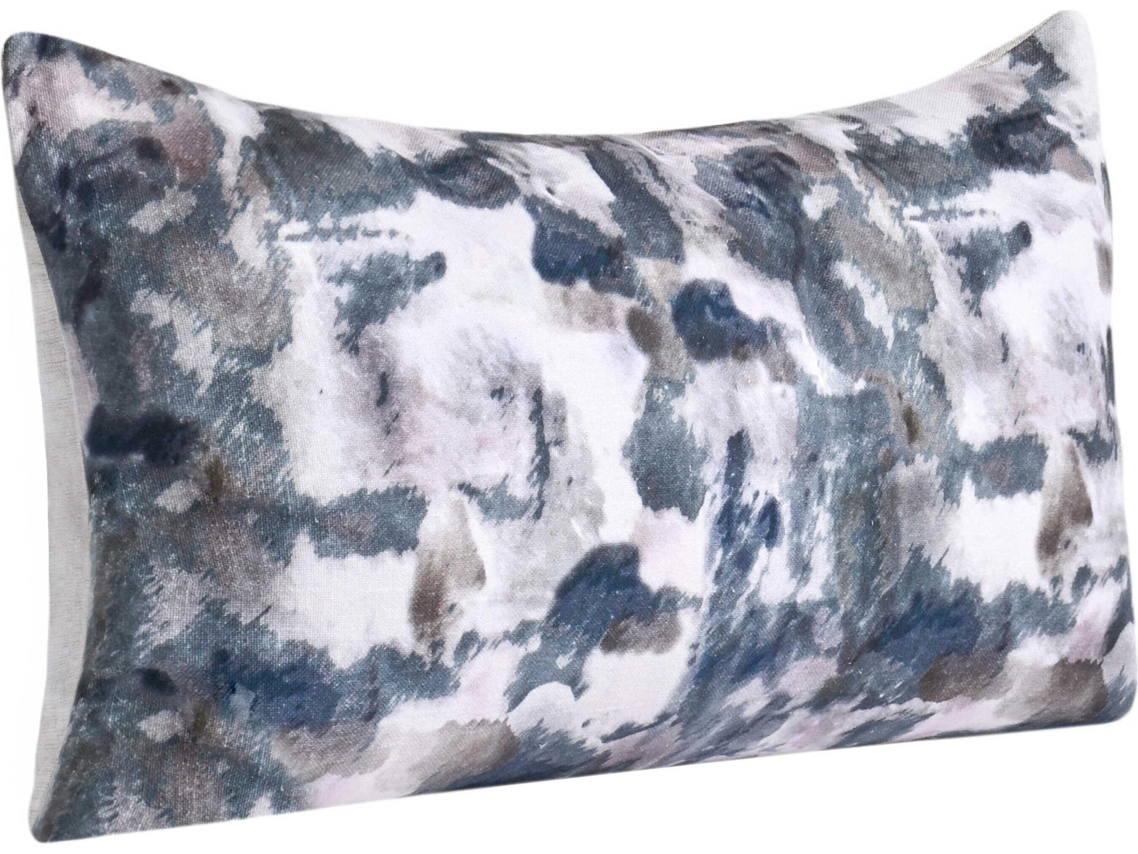 Villa by Classic Home Rue Blue Throw Pillow