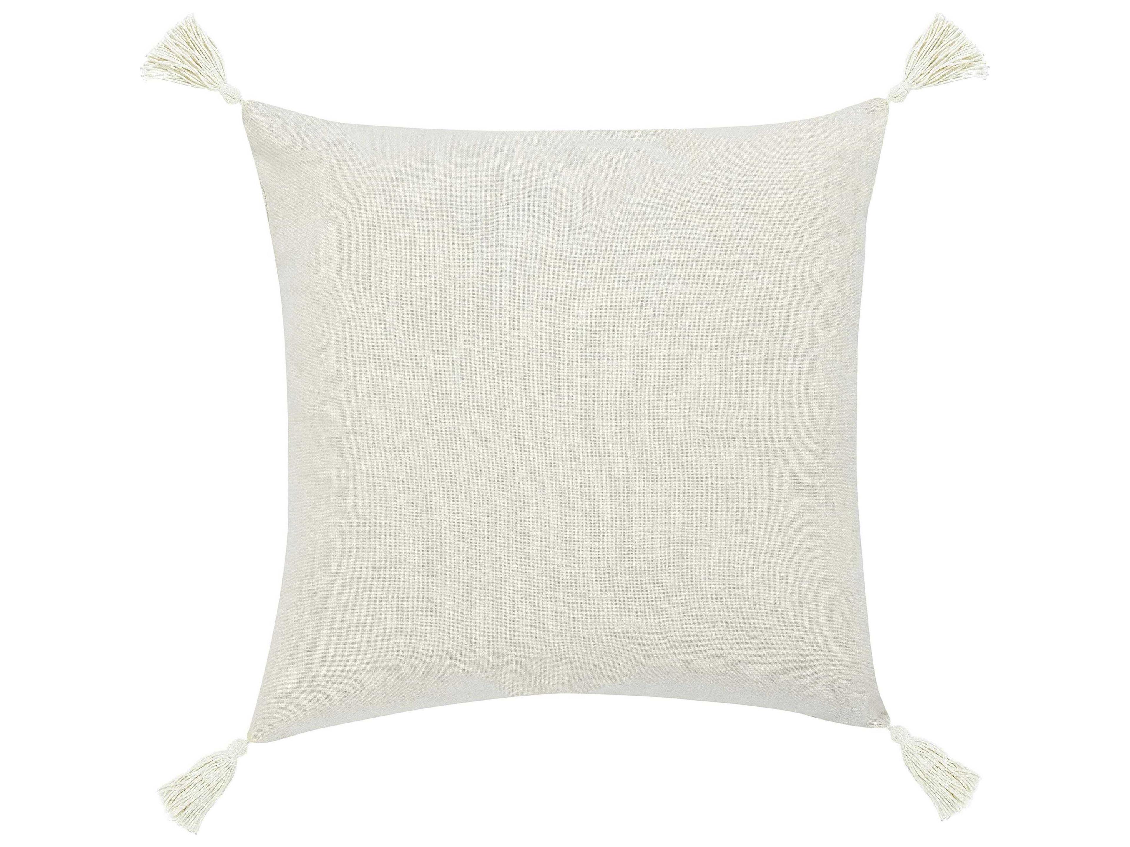 Villa by Classic Home Apana Beige Throw Pillow
