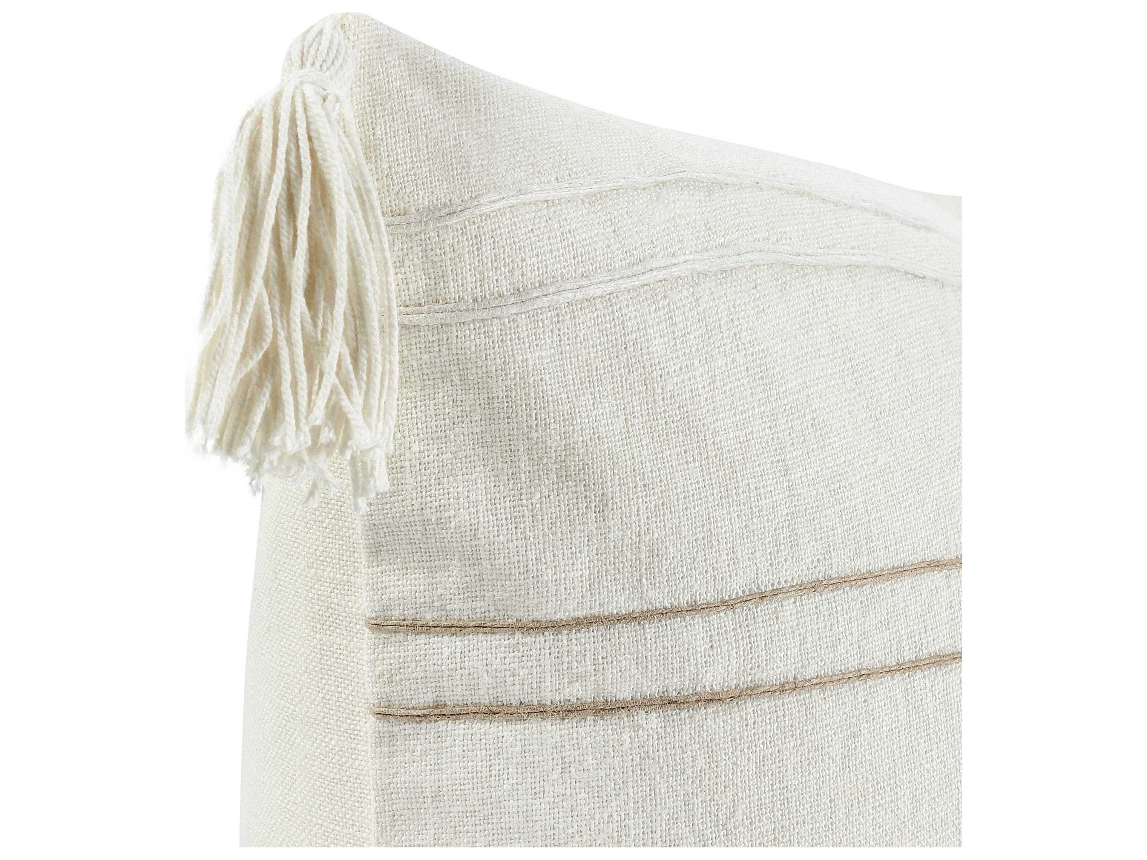 Villa by Classic Home Apana Beige Throw Pillow