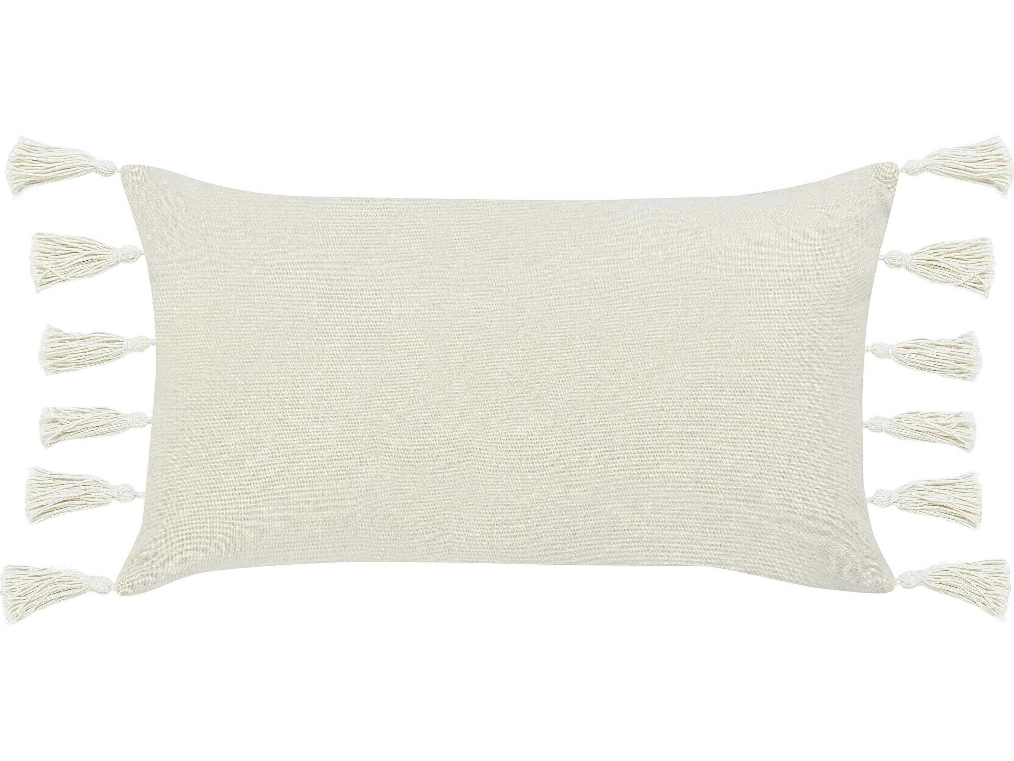 Villa by Classic Home Apana Beige Throw Pillow