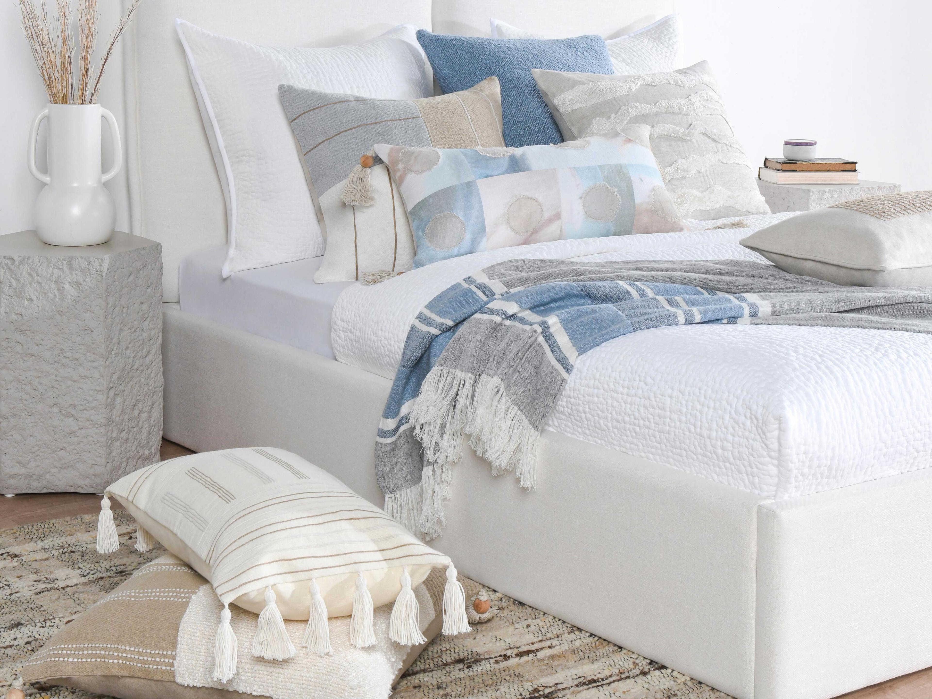 Villa by Classic Home Apana Beige Throw Pillow