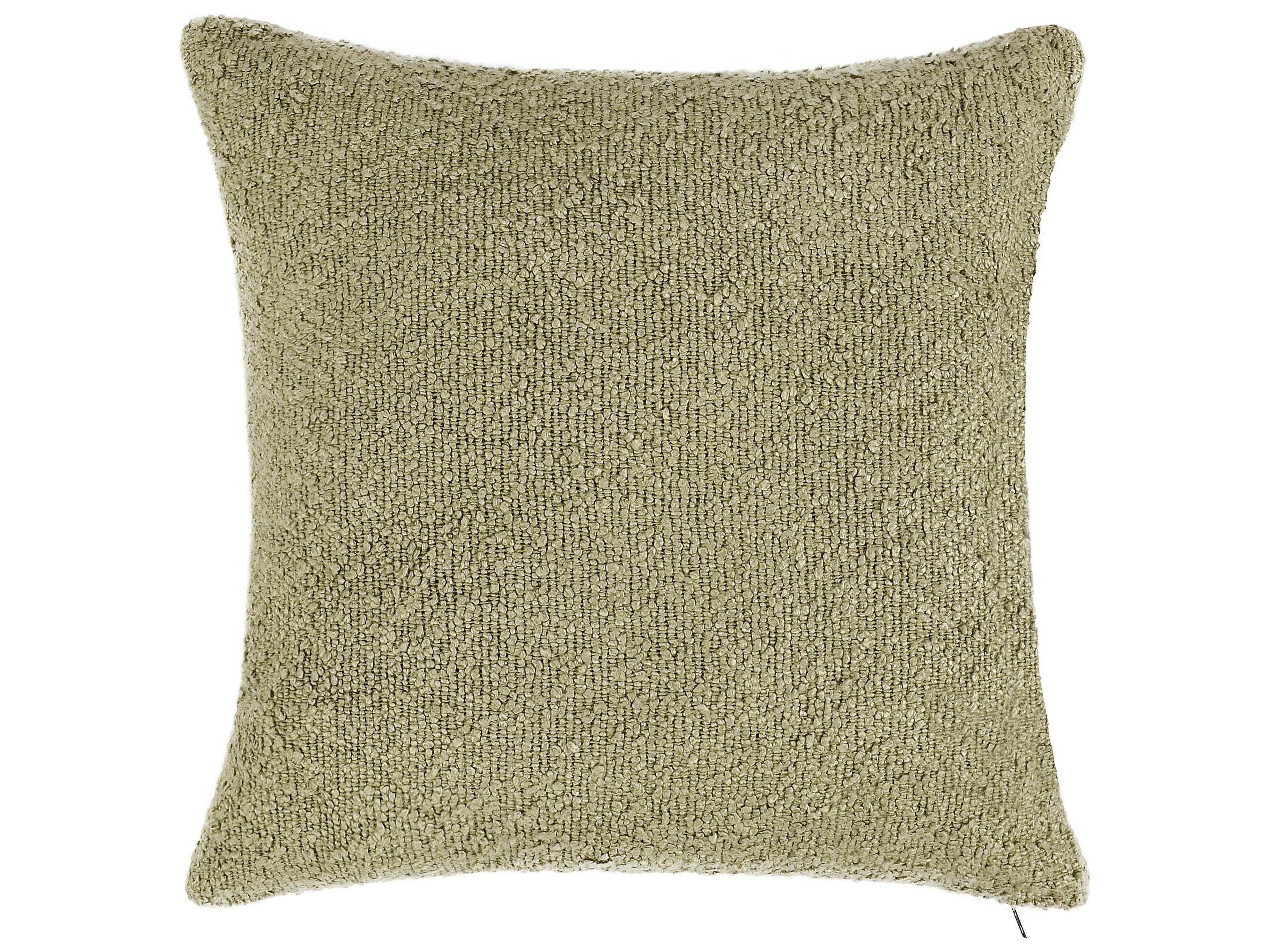 Villa by Classic Home Sava Wheat Green Throw Pillow