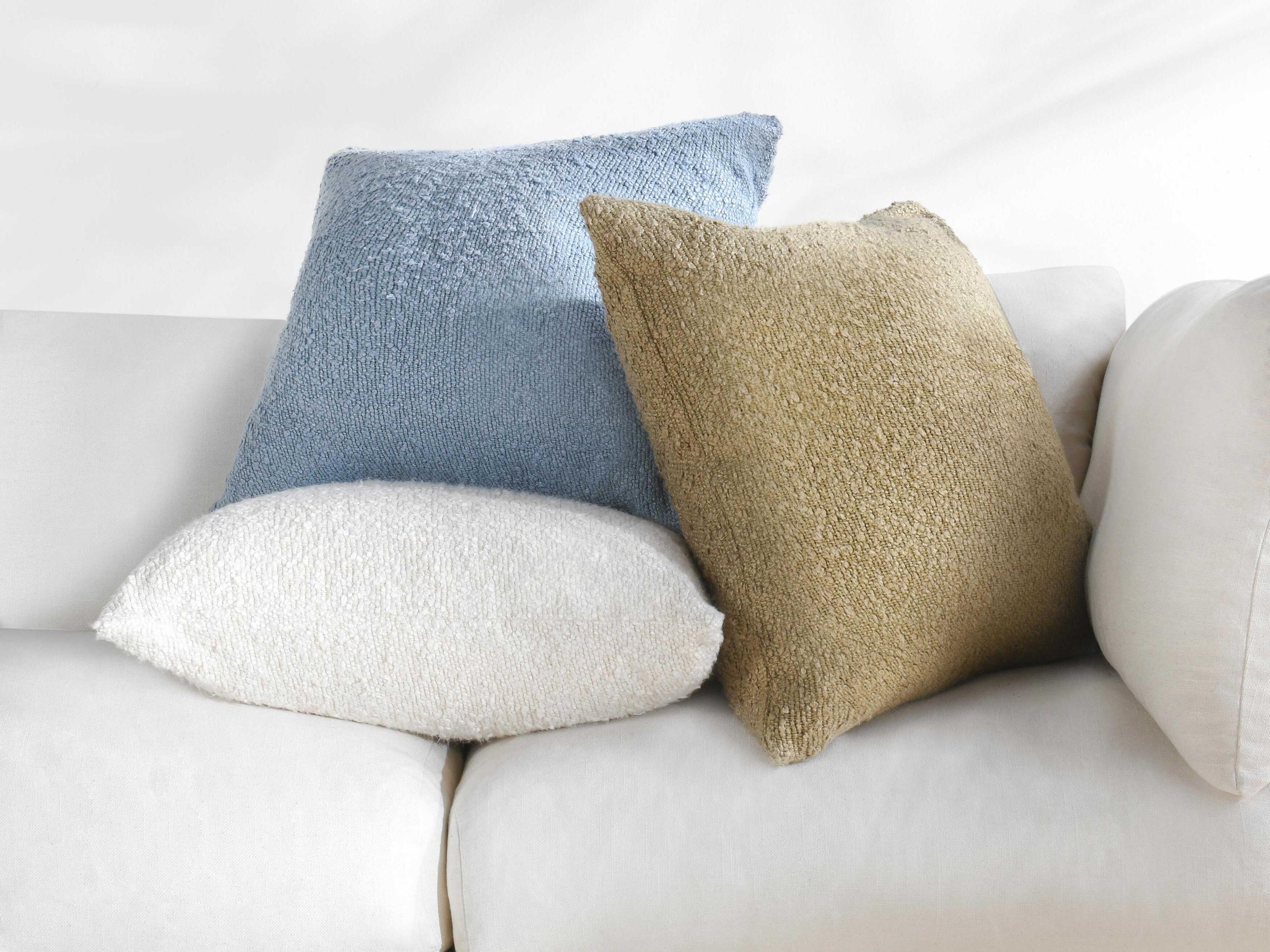 Villa by Classic Home Sava Wheat Green Throw Pillow