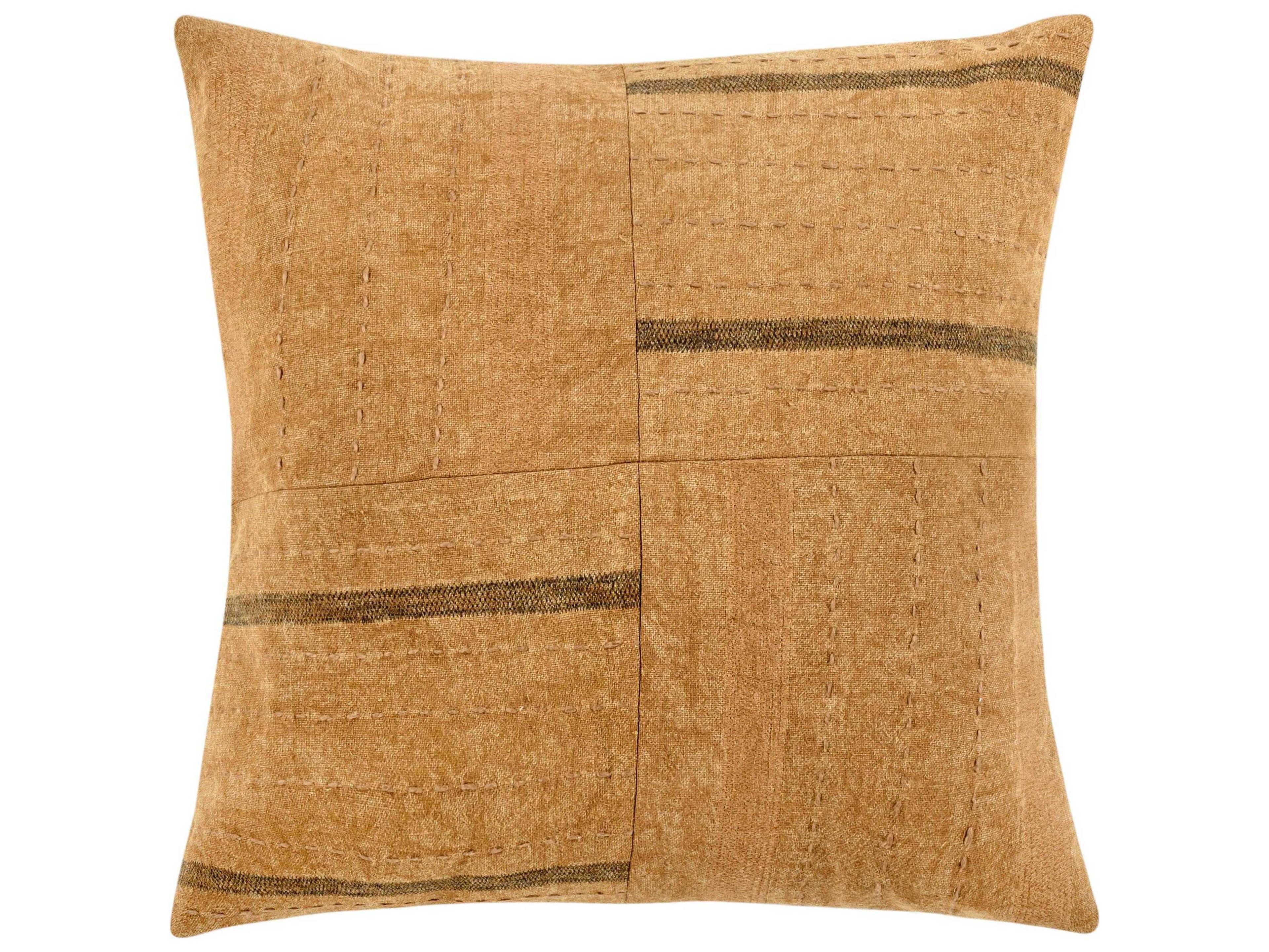 Villa by Classic Home Origin Chestnut Brown Pillow