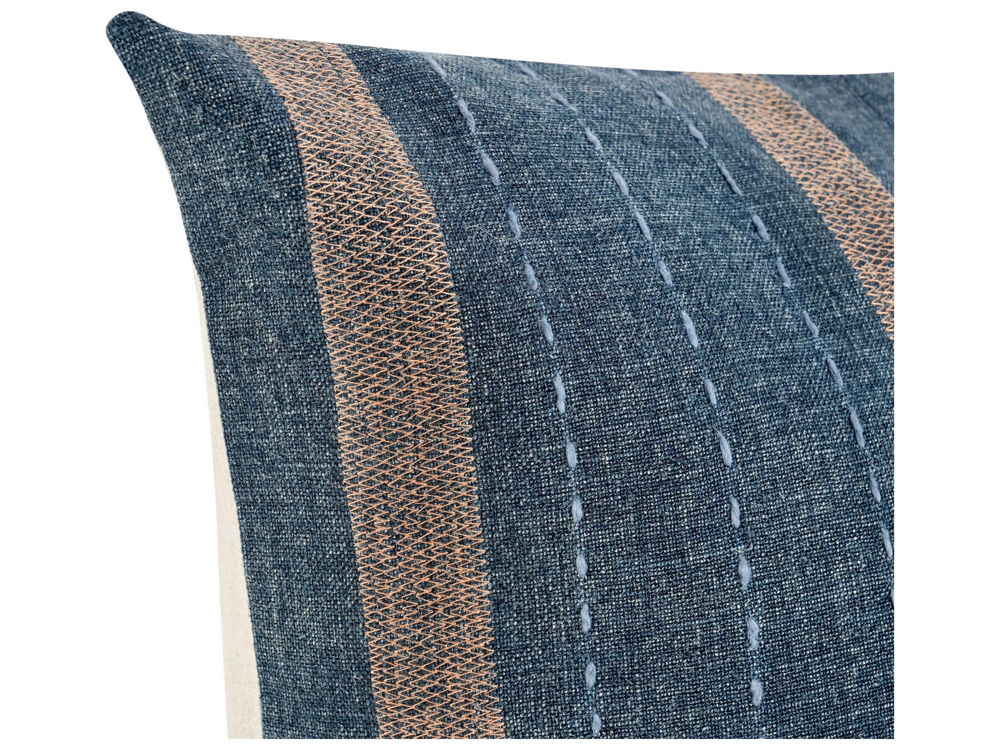Villa by Classic Home Origin Denim Blue Pillow