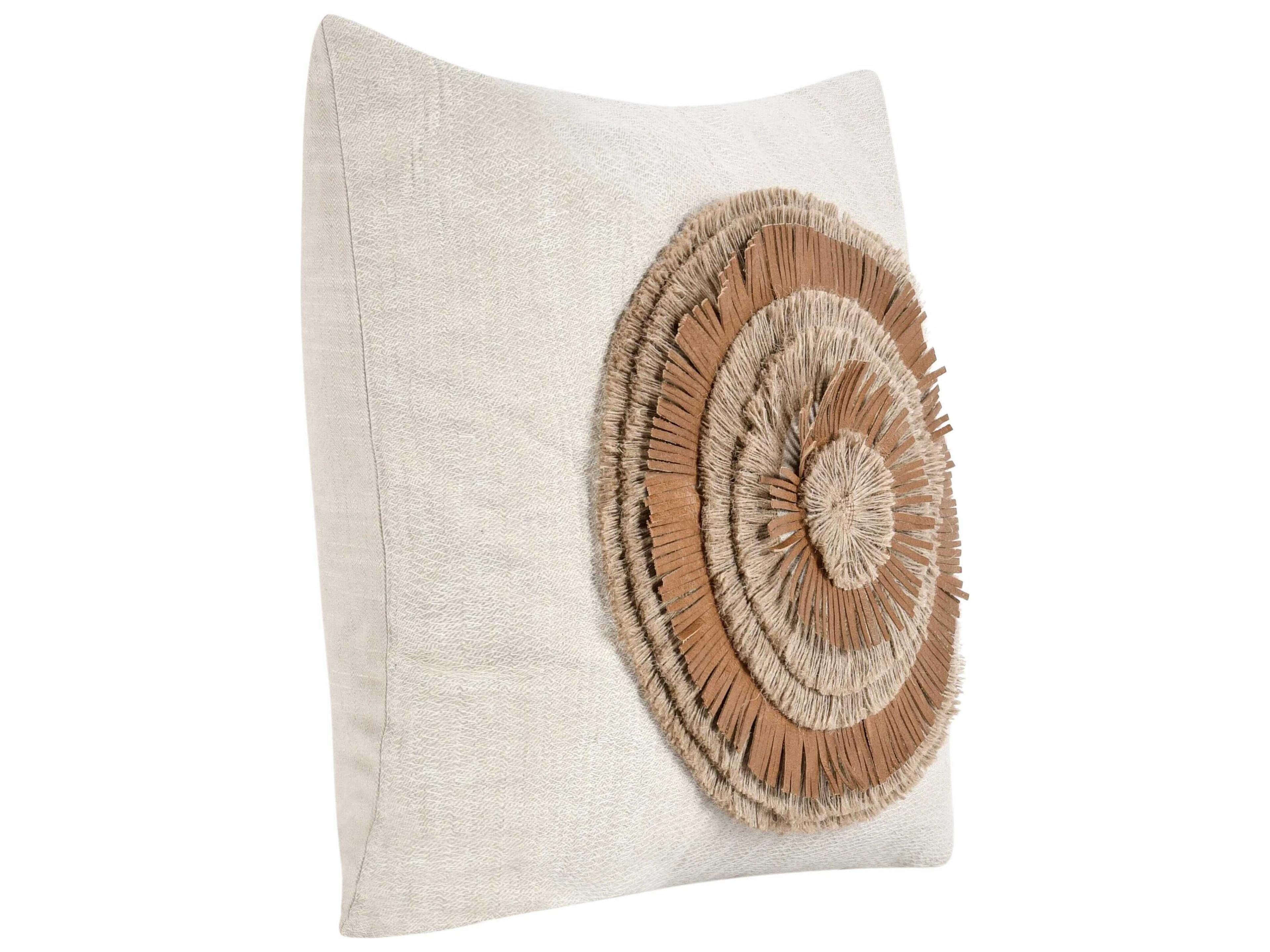 Villa by Classic Home Pueblo Chestnut Natural Throw Pillow