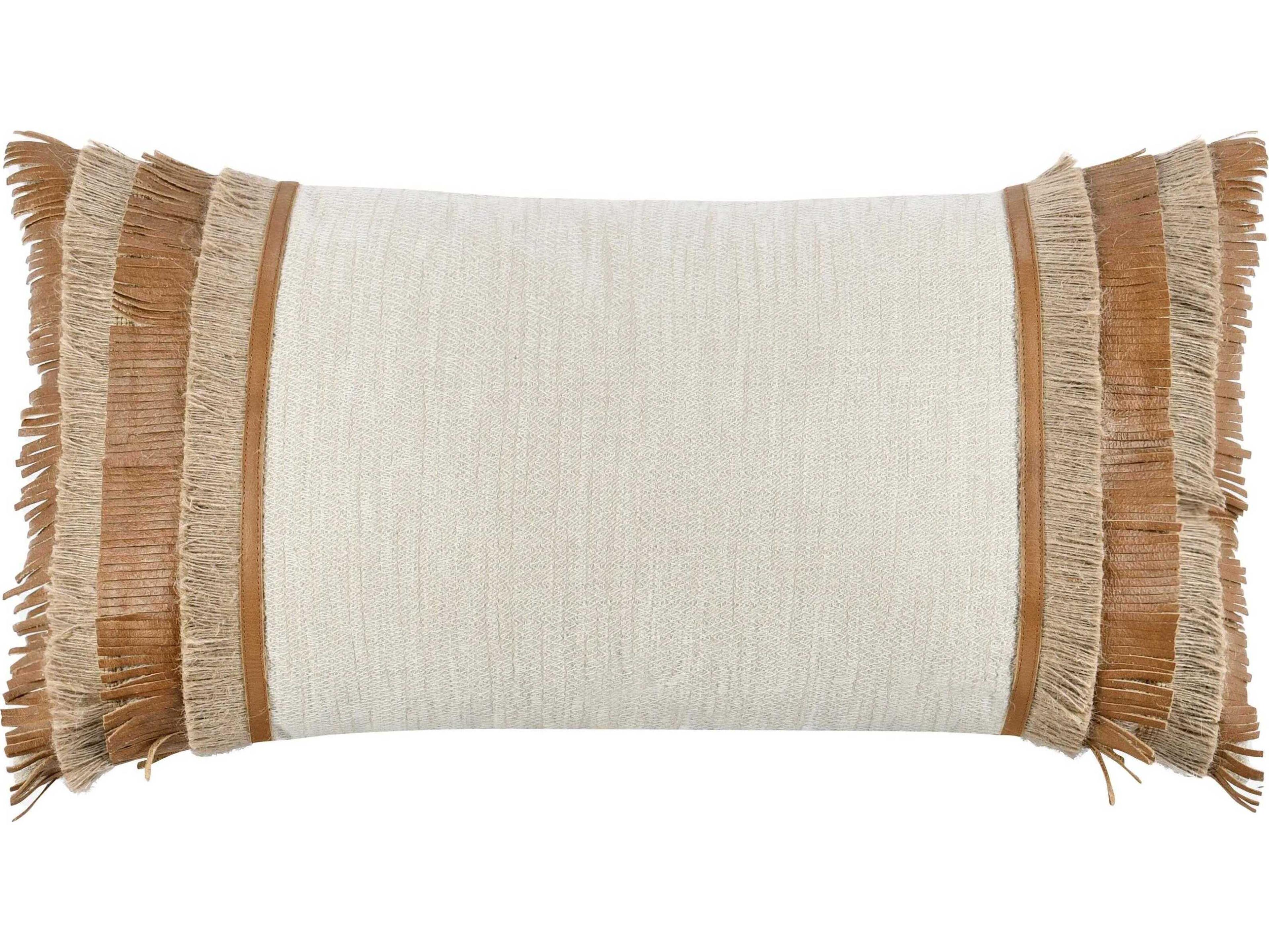 Pottery Chestnut Natural Throw Pillow