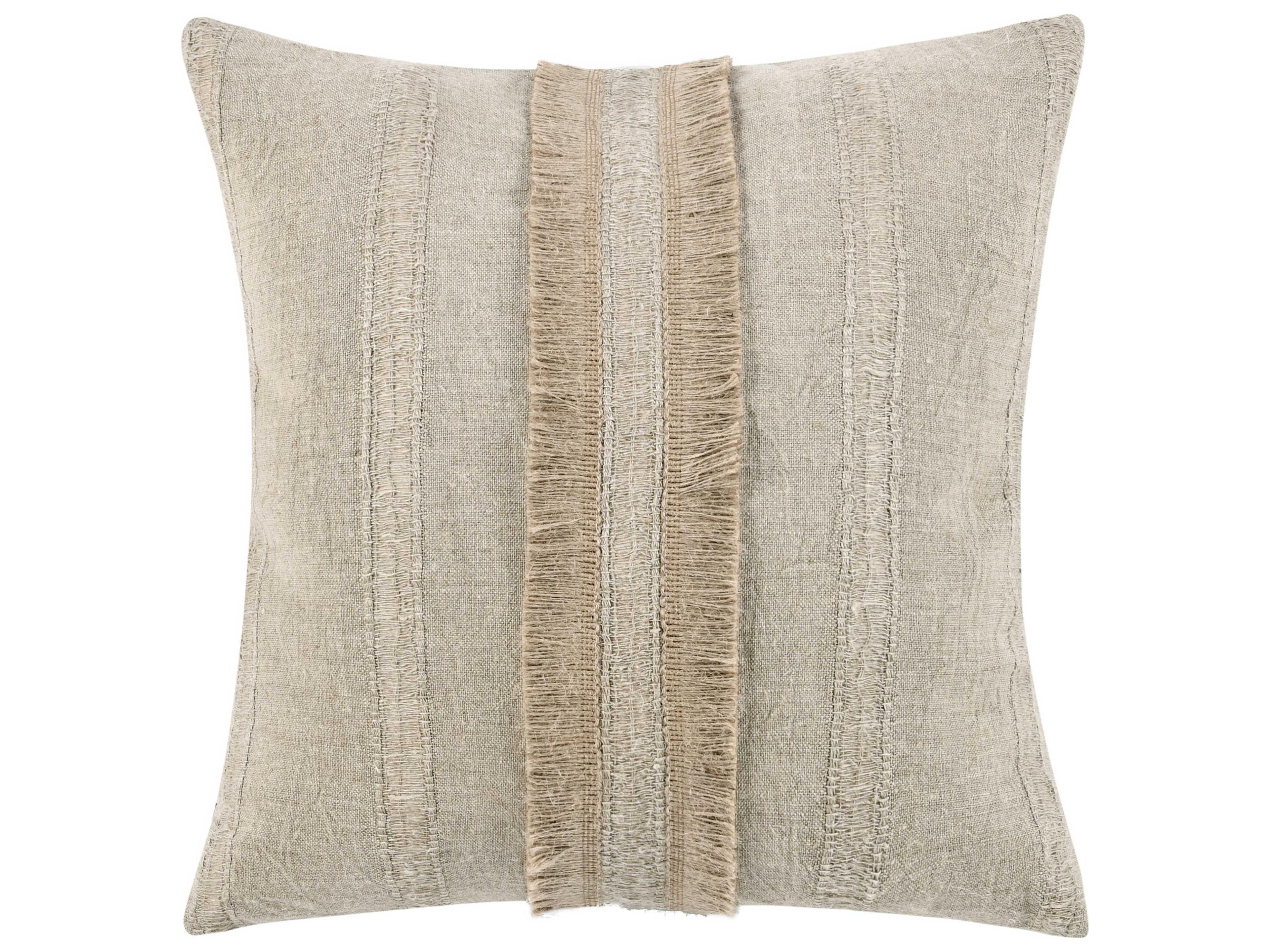Villa by Classic Home Valley Natural Throw Pillow