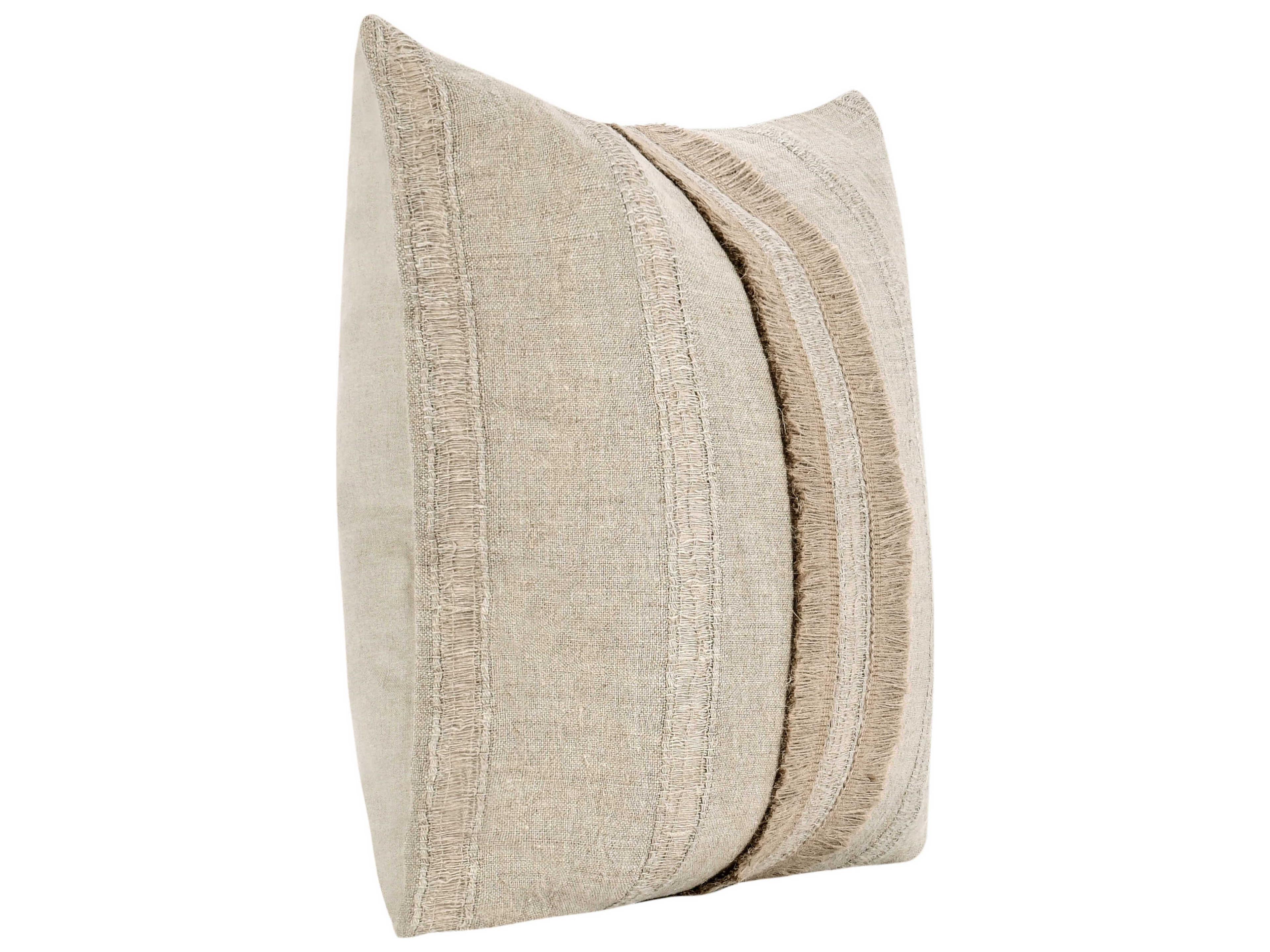 Villa by Classic Home Valley Natural Throw Pillow