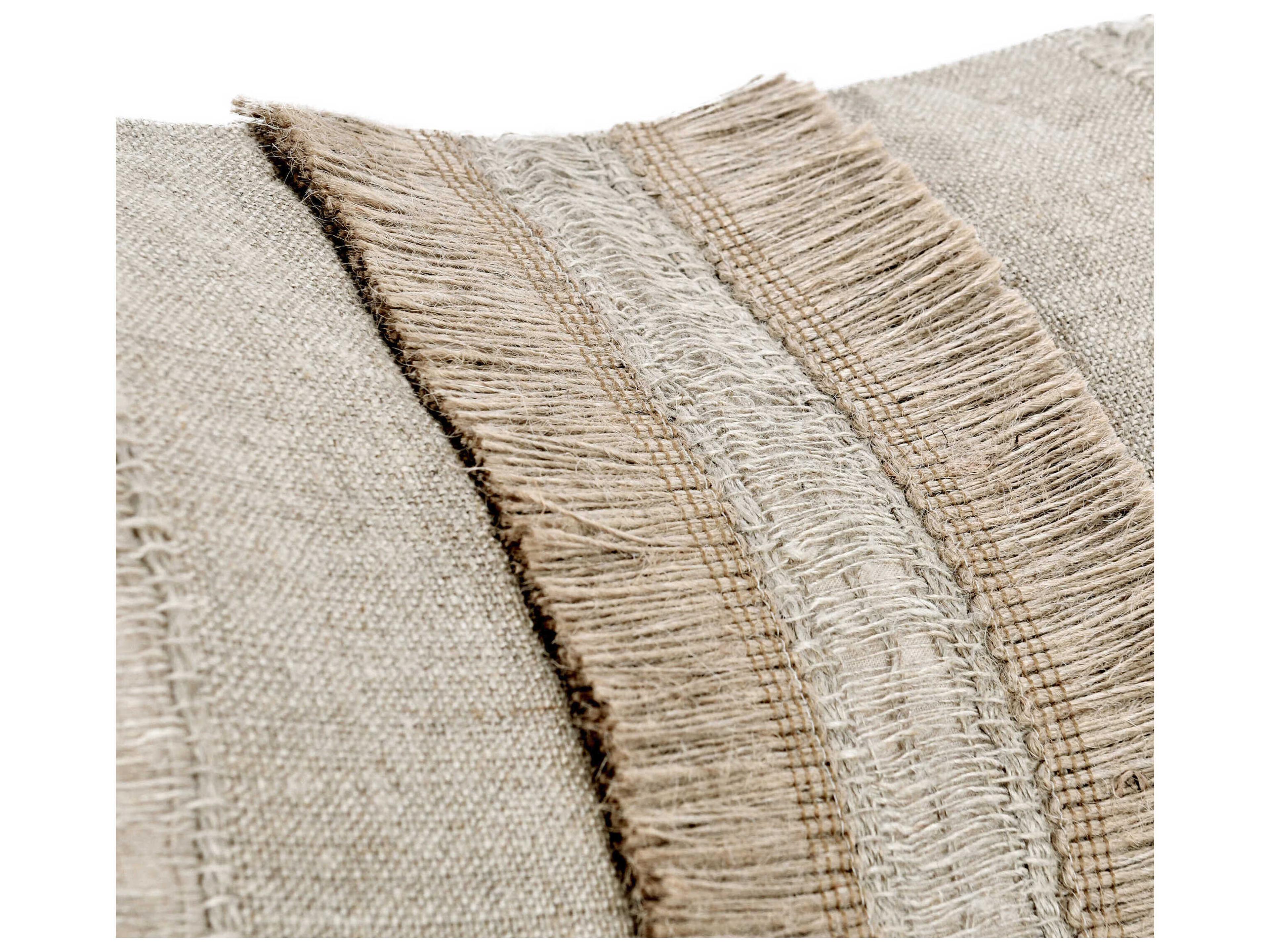 Villa by Classic Home Valley Natural Throw Pillow