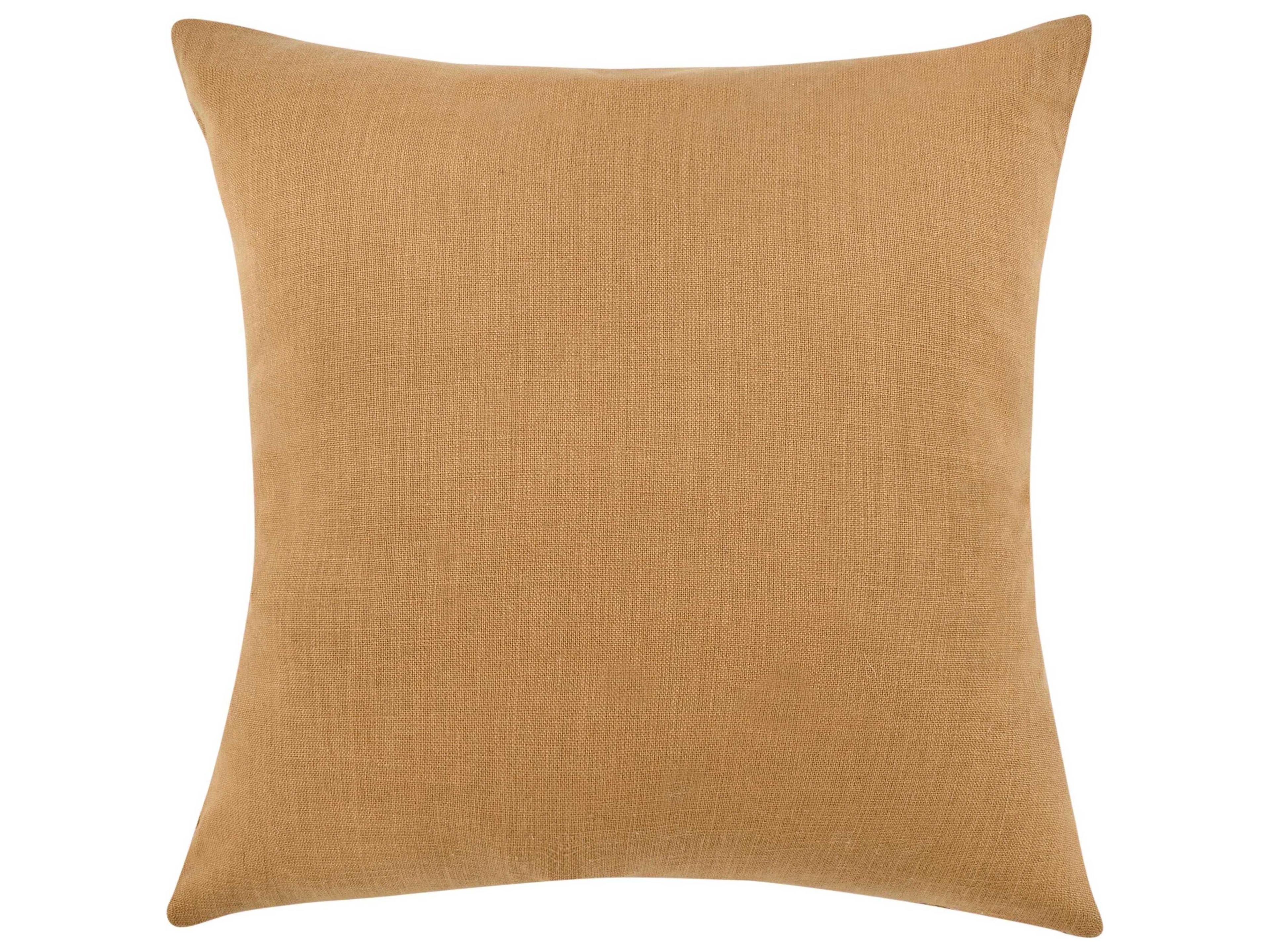 Villa by Classic Home Pryce Chestnut Brown Terracotta Throw Pillow