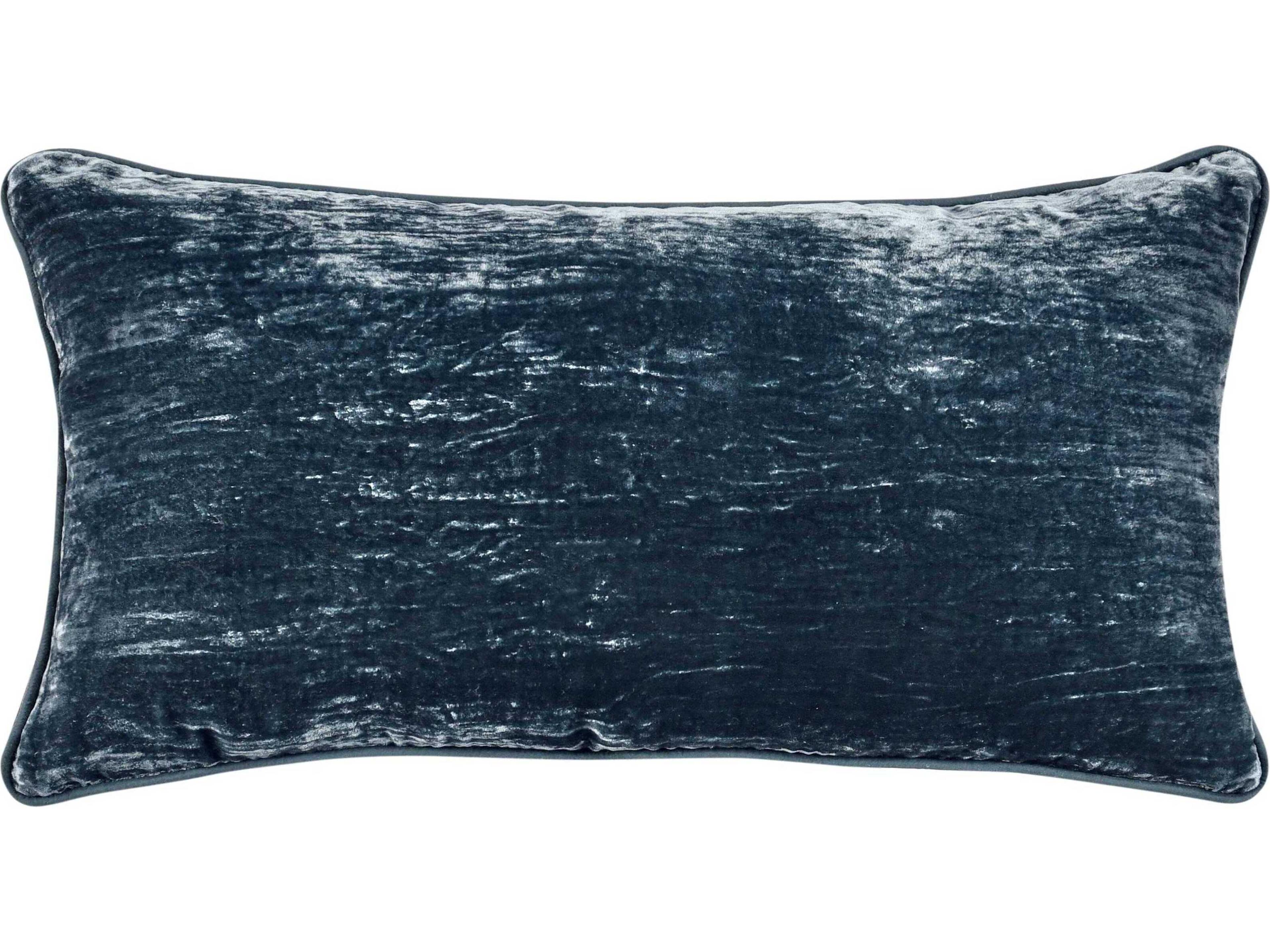 Villa by Classic Home Lexington Denim Blue Throw Pillow