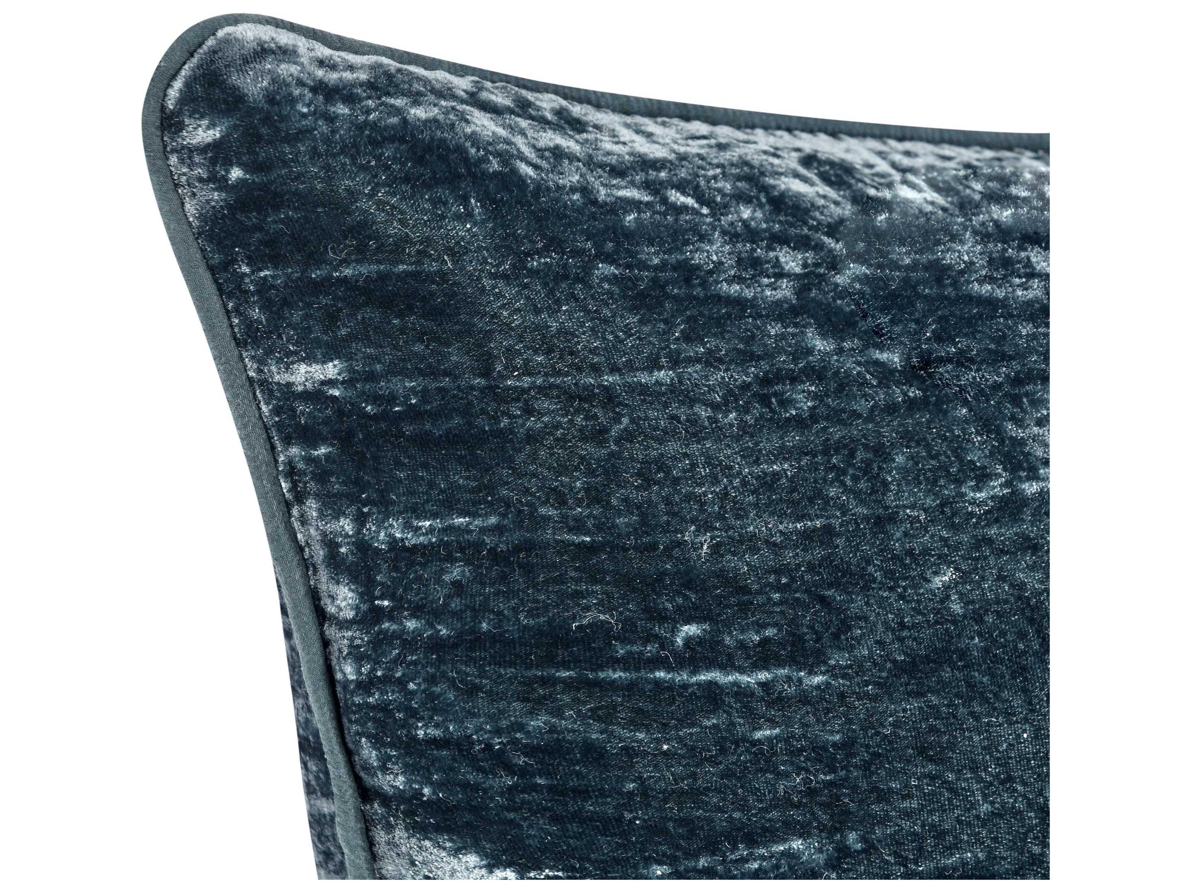 Villa by Classic Home Lexington Denim Blue Throw Pillow