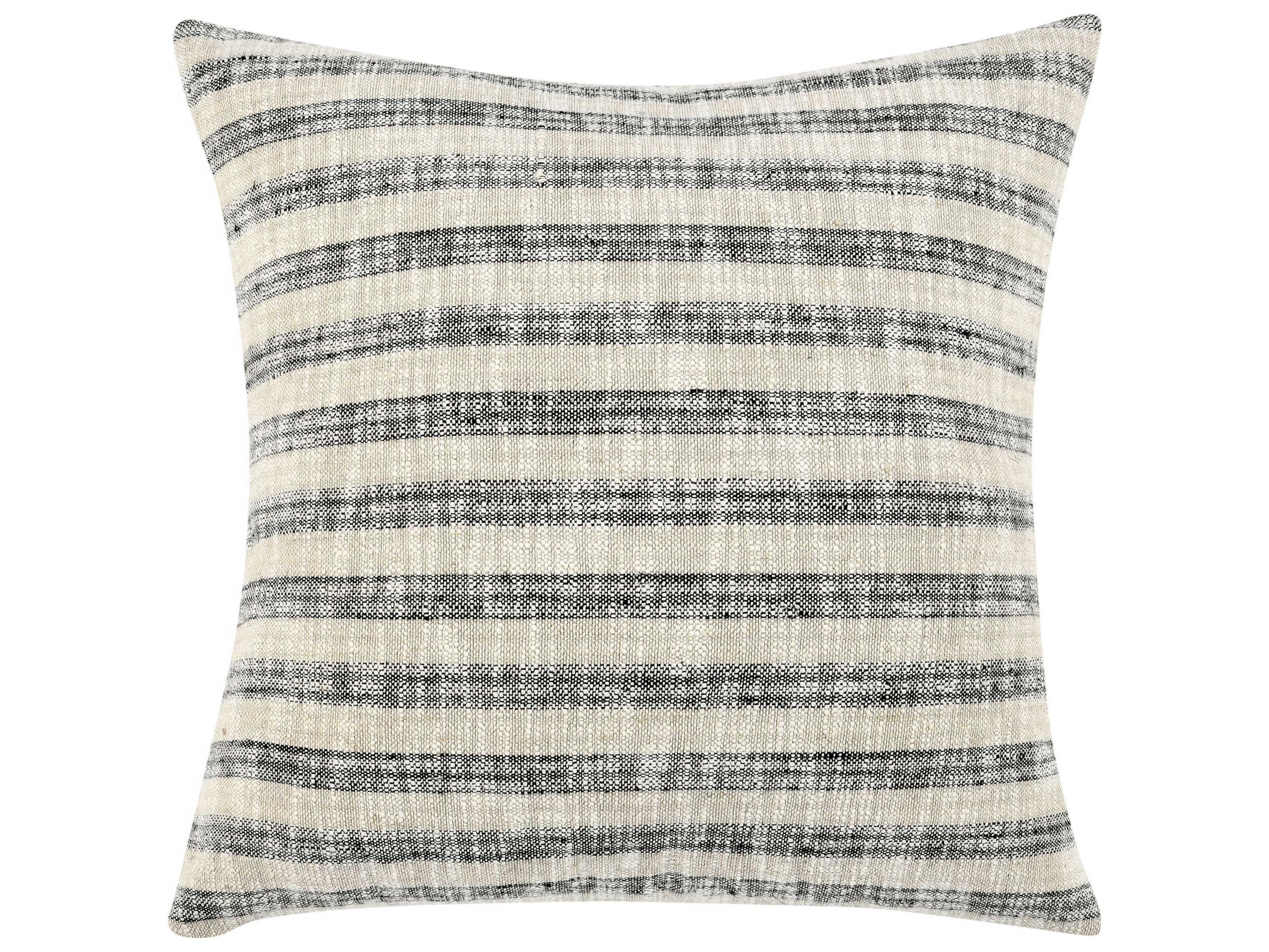 Villa by Classic Home Linna Natural Black Throw Pillow