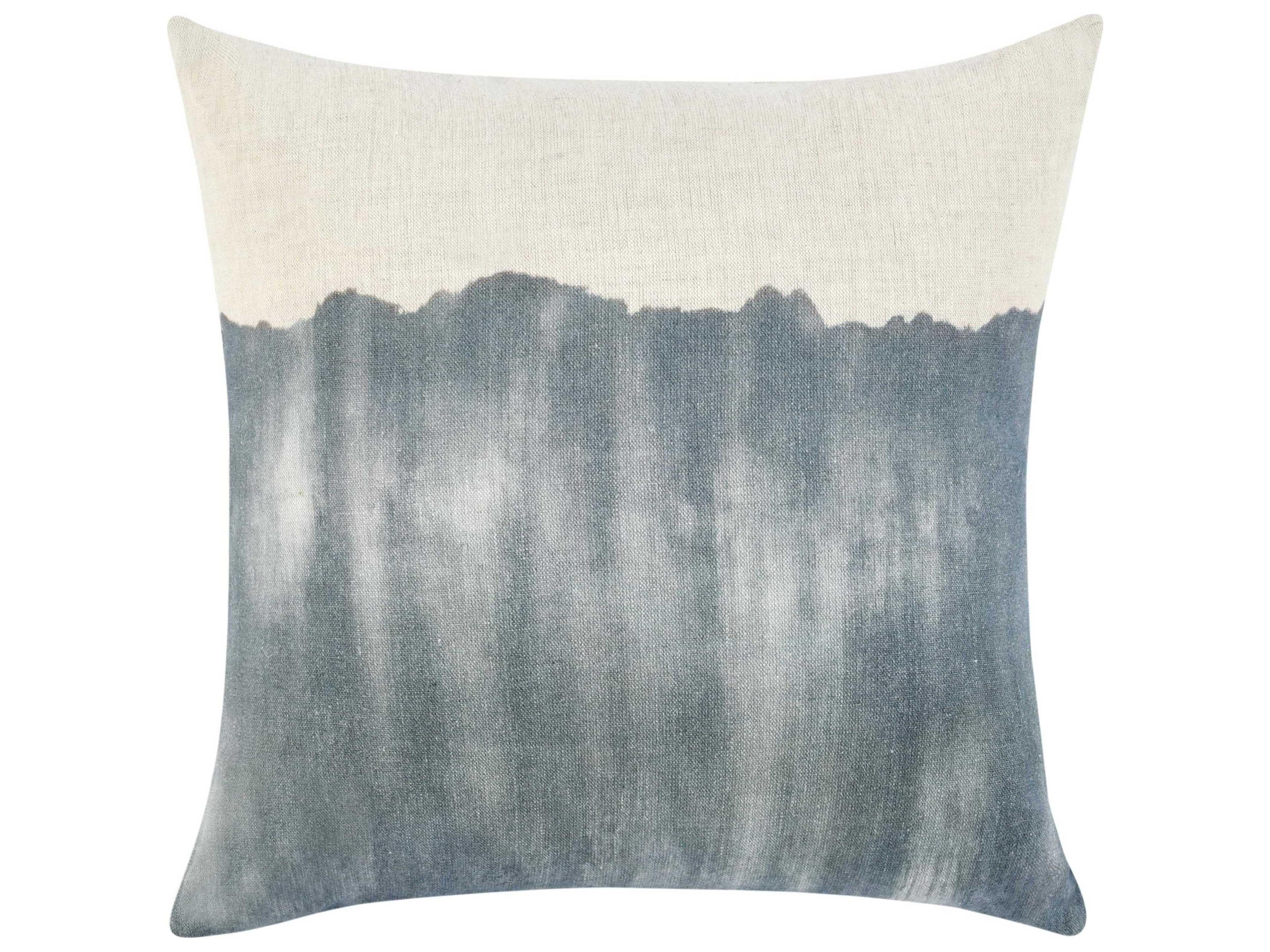 Villa by Classic Home Cora Denim Blue Throw Pillow