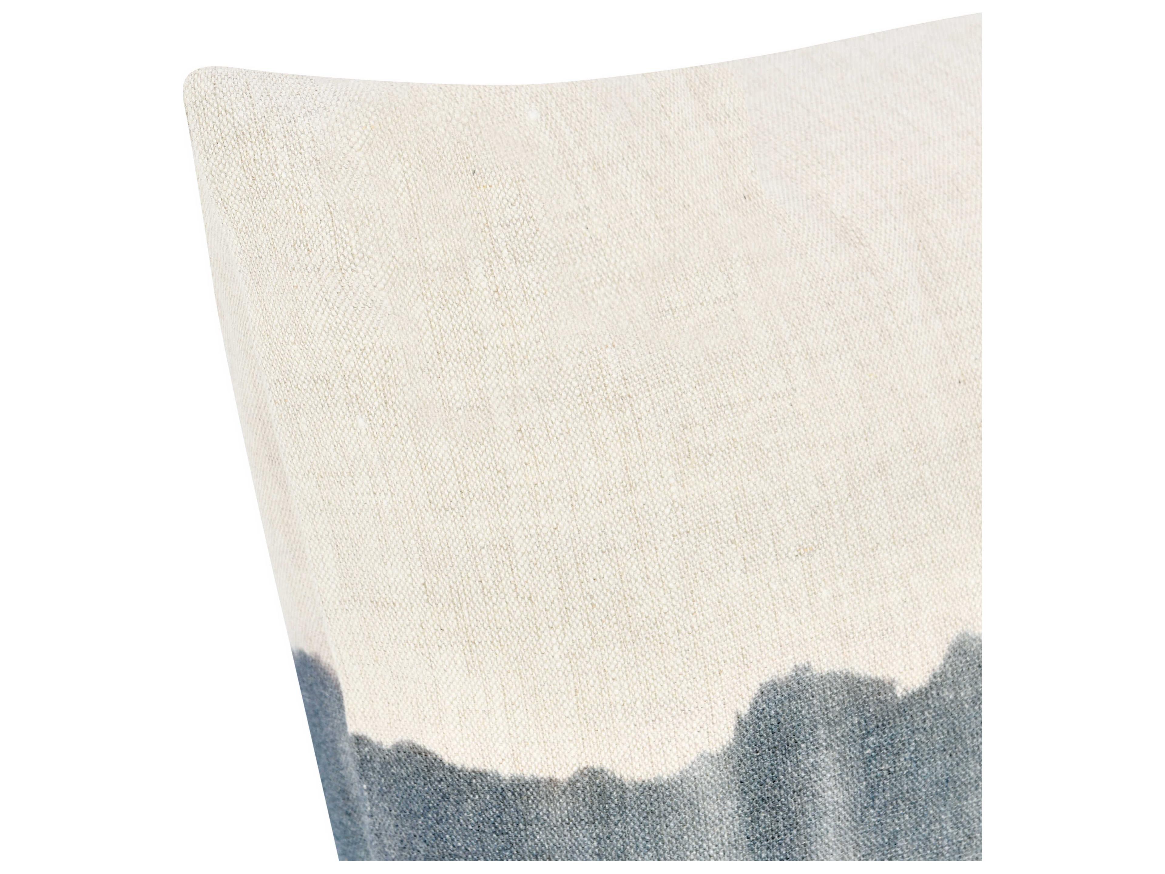 Villa by Classic Home Cora Denim Blue Throw Pillow