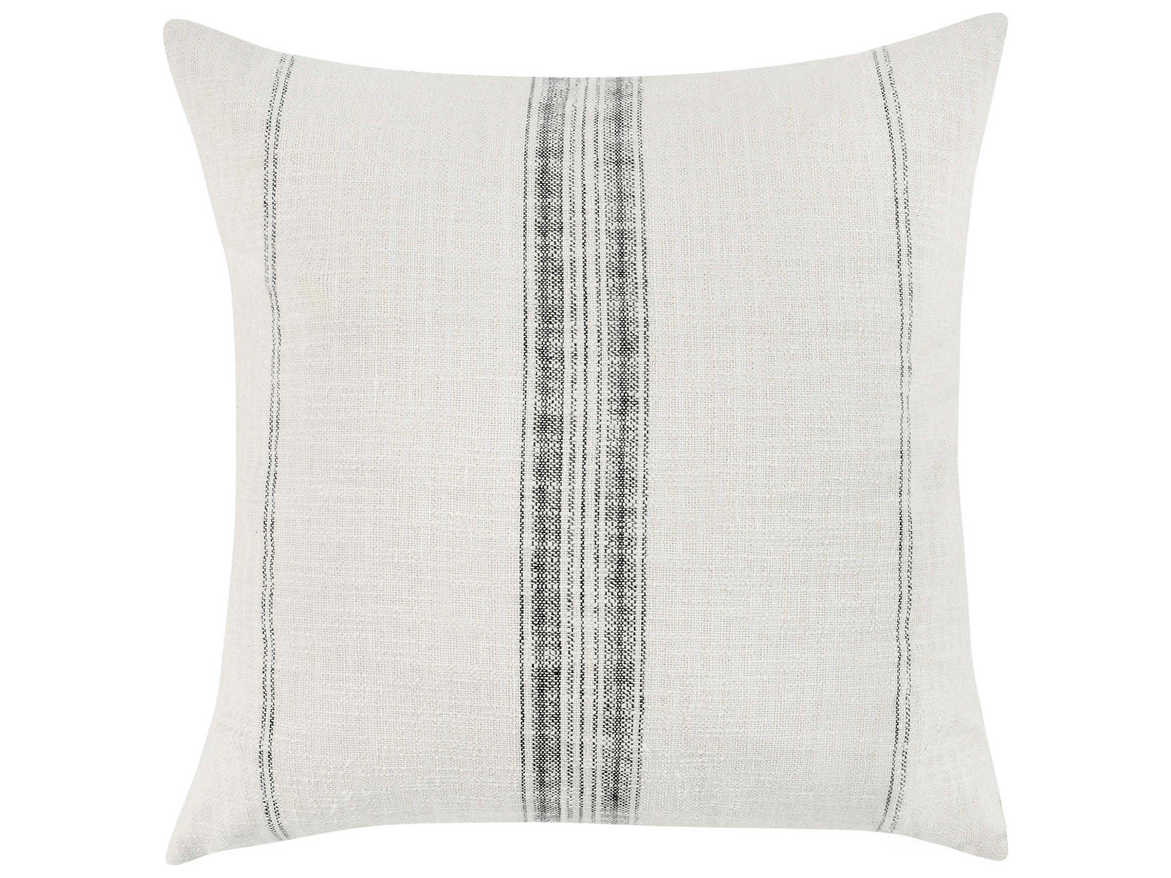 Ria Ivory Gray Throw Pillow