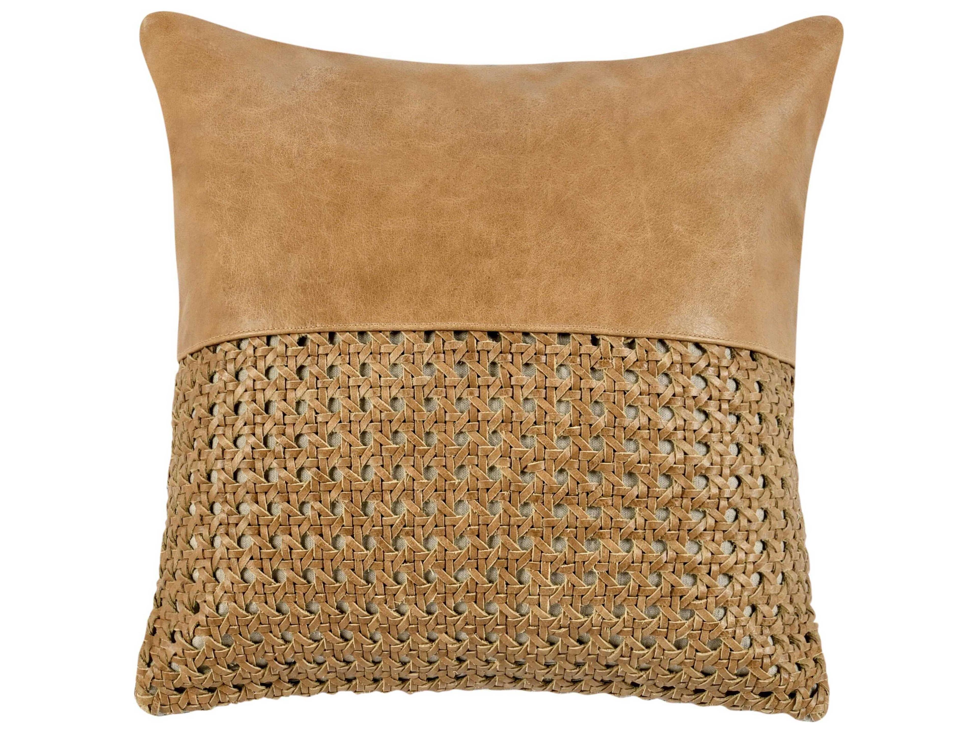 Toscano Chestnut Brown Throw Pillow