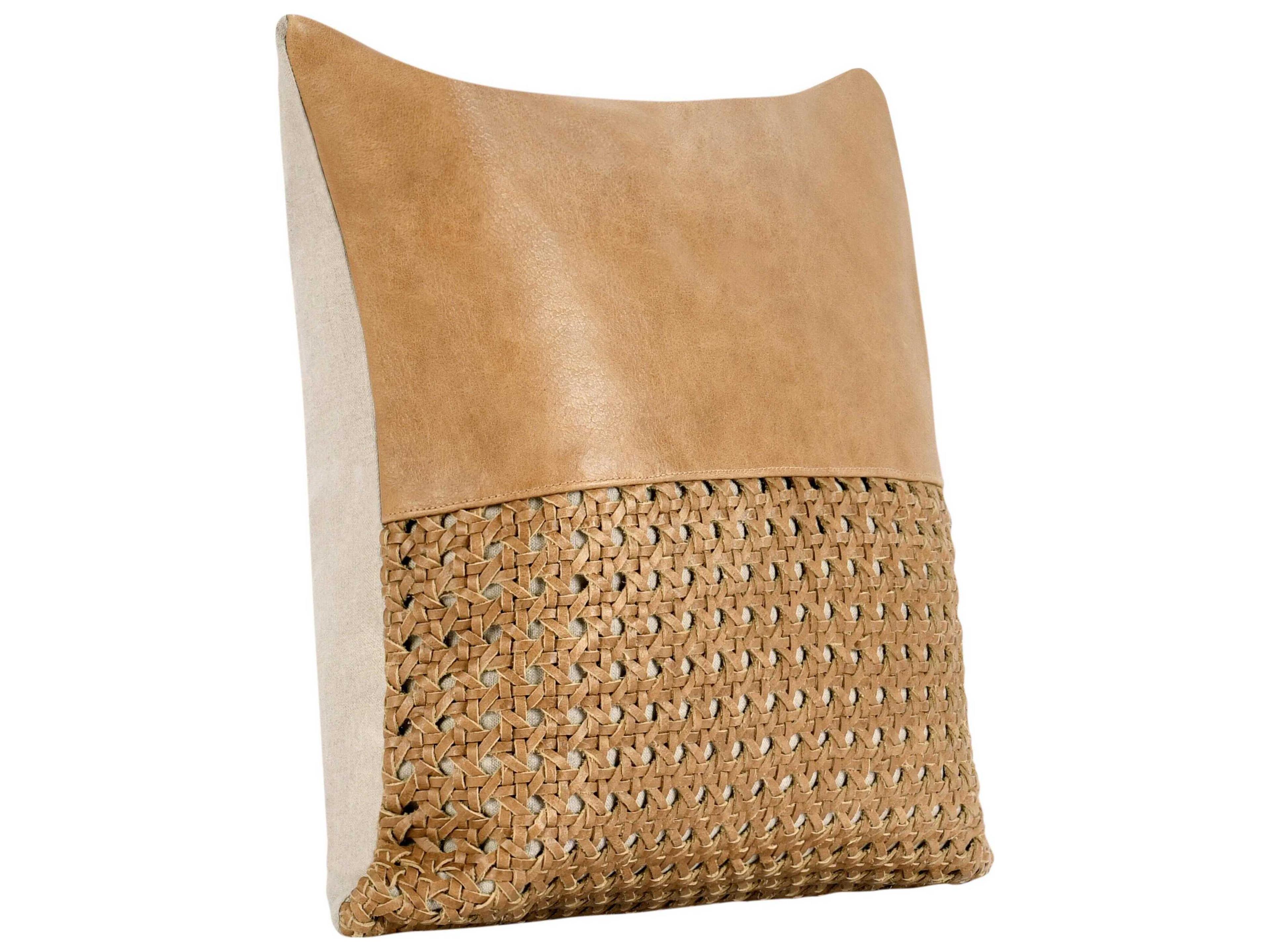 Villa by Classic Home Toscano Chestnut Brown Throw Pillow