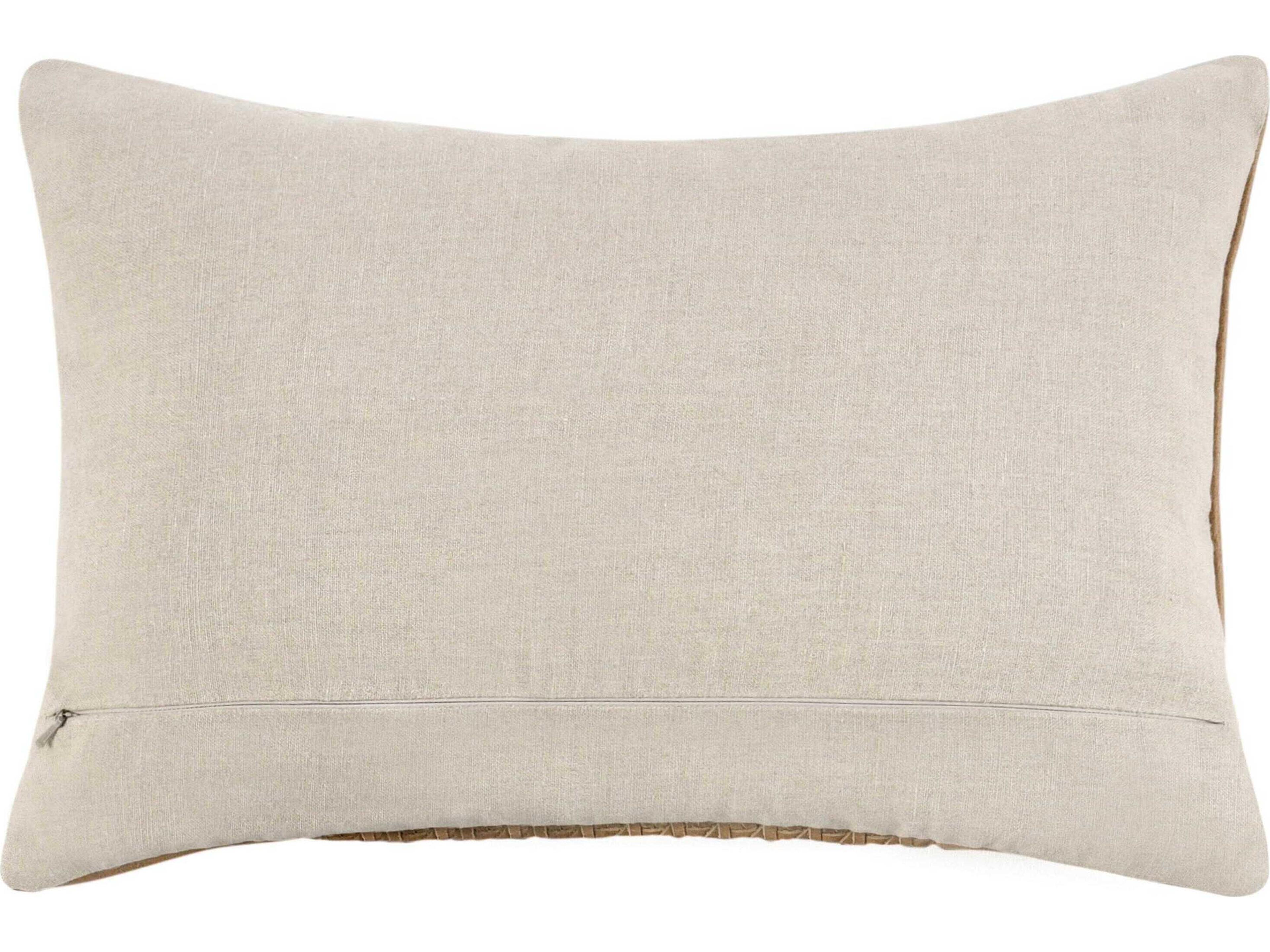 Villa by Classic Home Toscano Chestnut Brown Throw Pillow