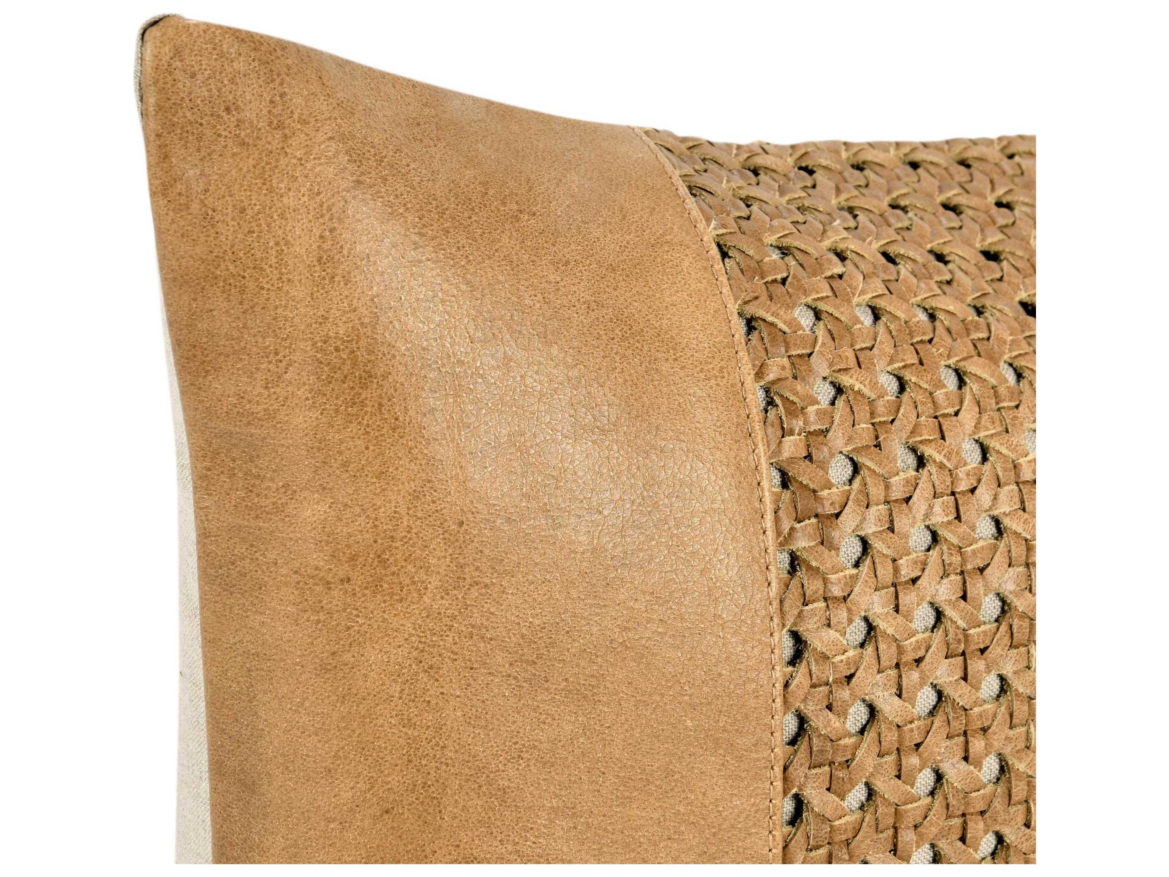 Villa by Classic Home Toscano Chestnut Brown Throw Pillow