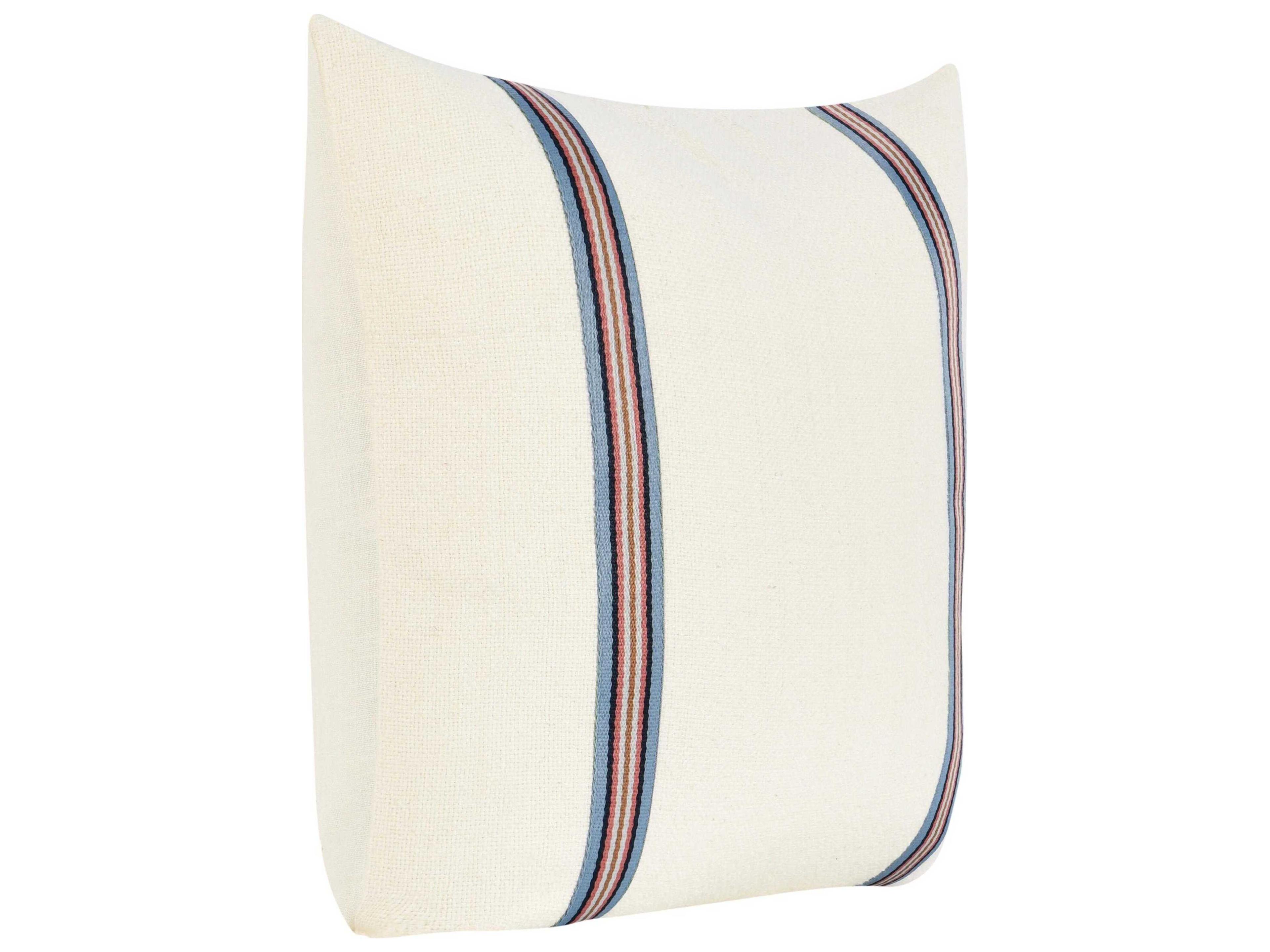Villa by Classic Home Bacall White Throw Pillow