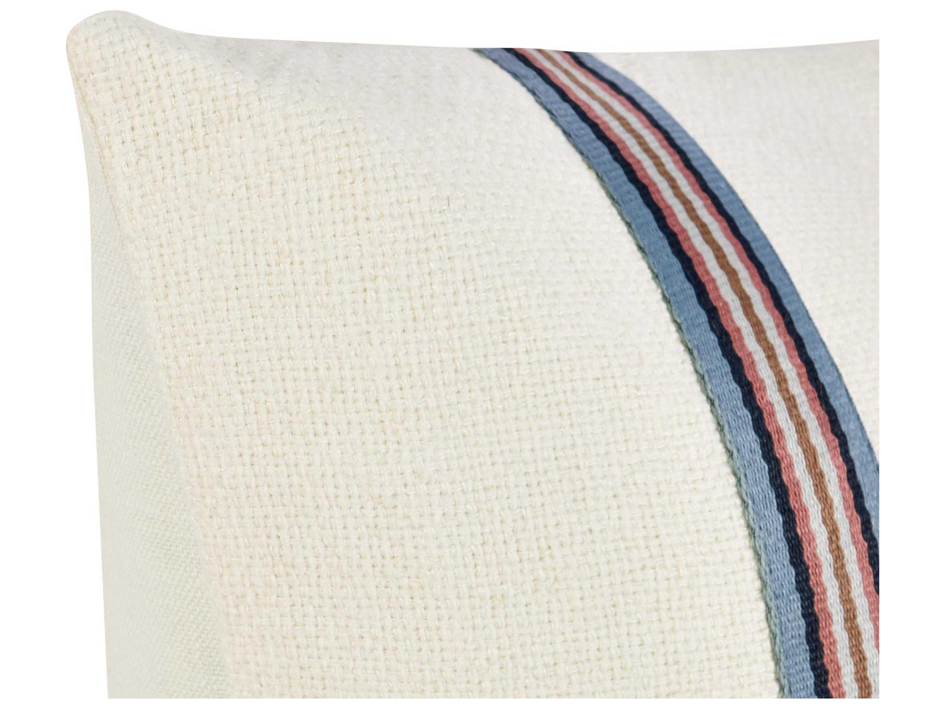 Villa by Classic Home Bacall White Throw Pillow