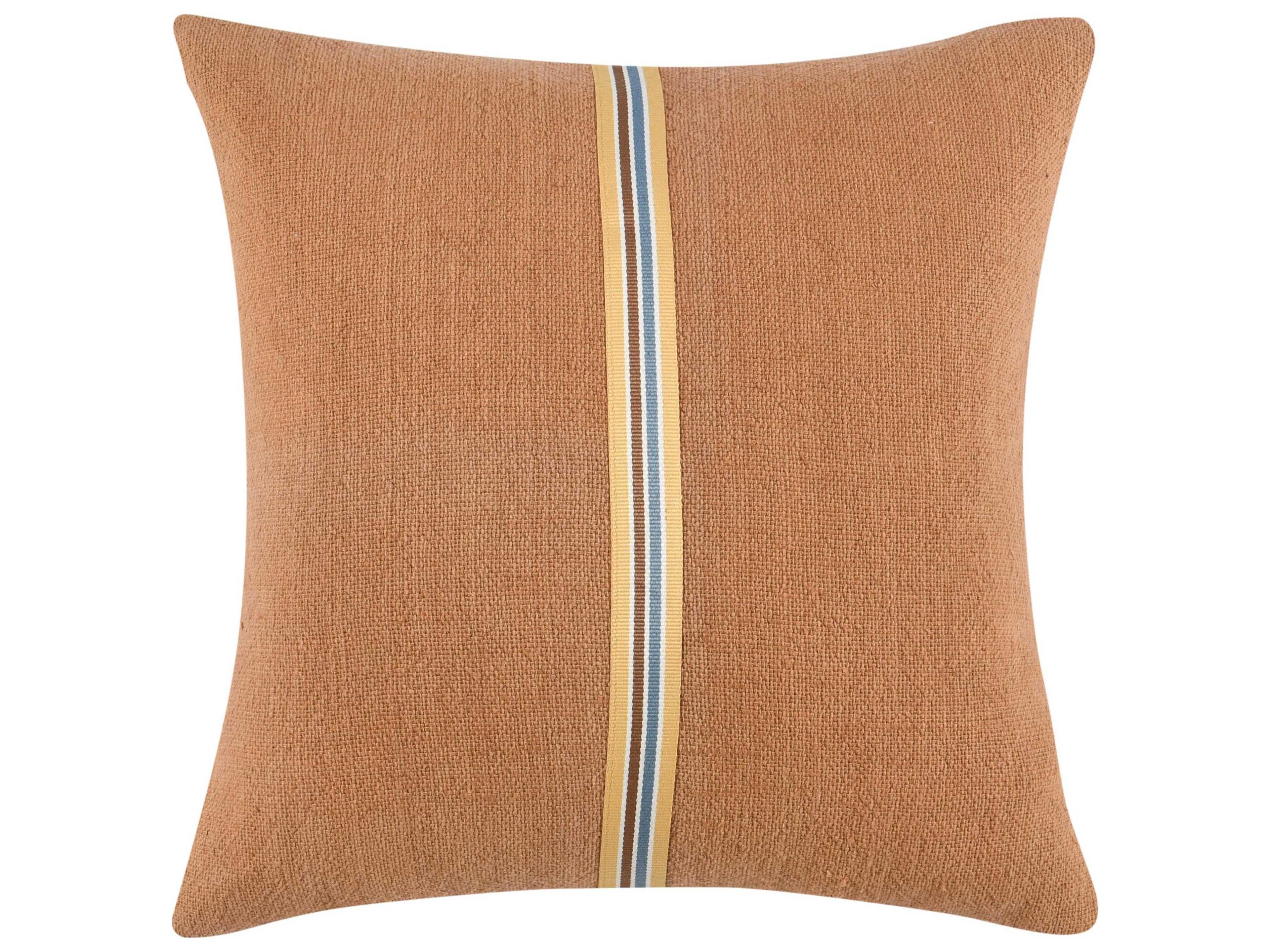 Villa by Classic Home Rowland Hazel Brown Throw Pillow