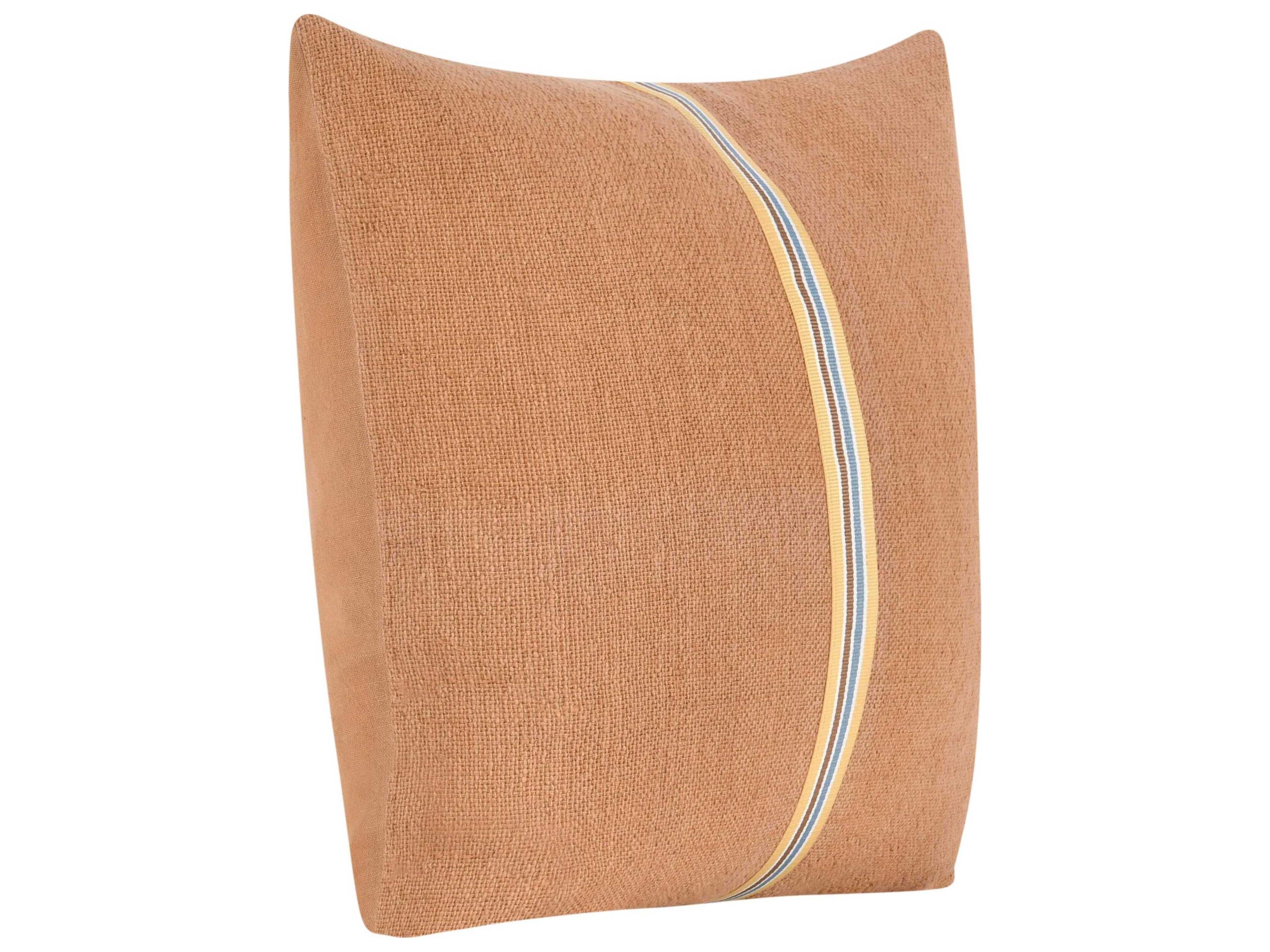 Villa by Classic Home Rowland Hazel Brown Throw Pillow