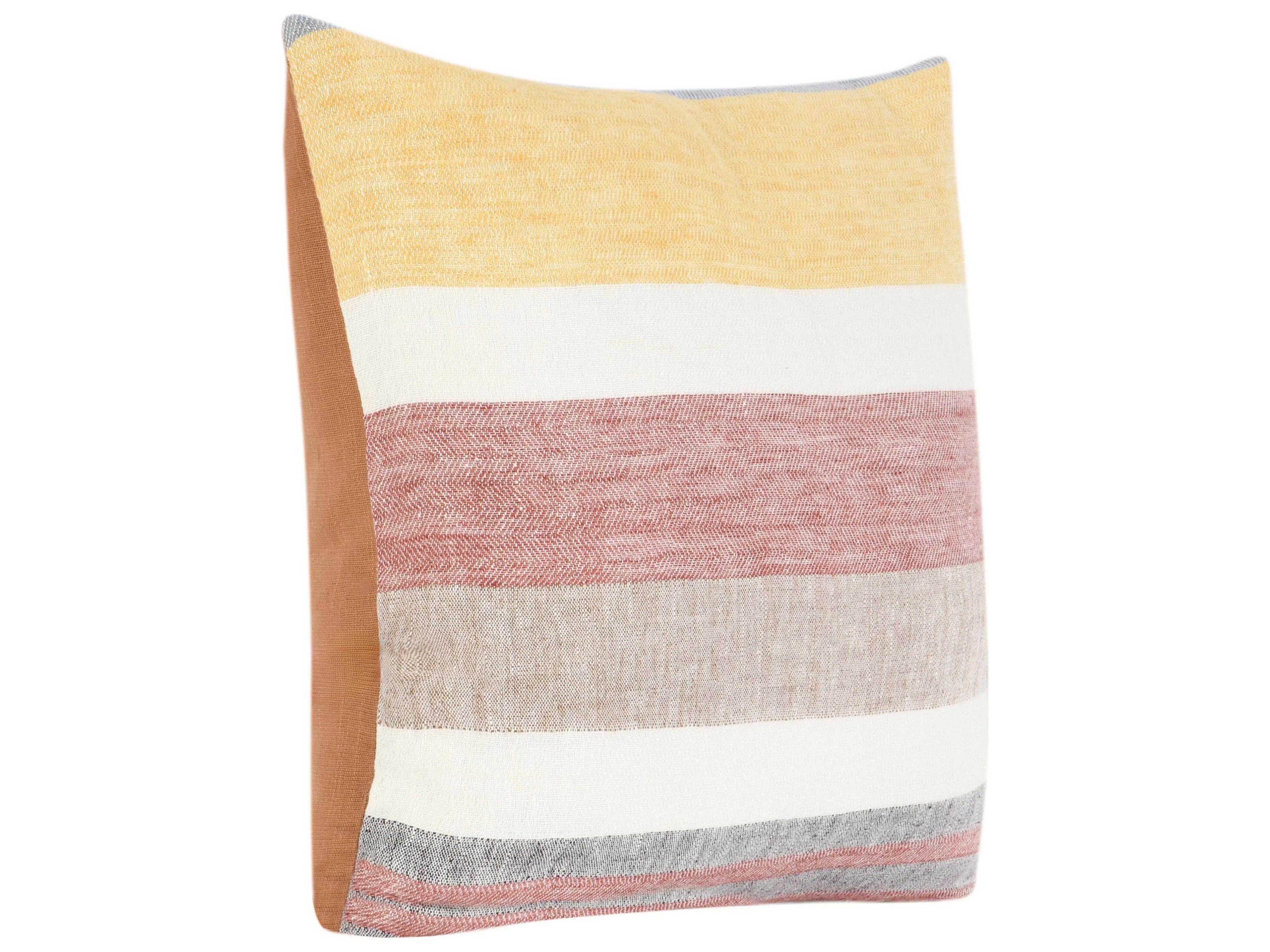 Villa by Classic Home Crawford Yellow Multicolor Throw Pillow