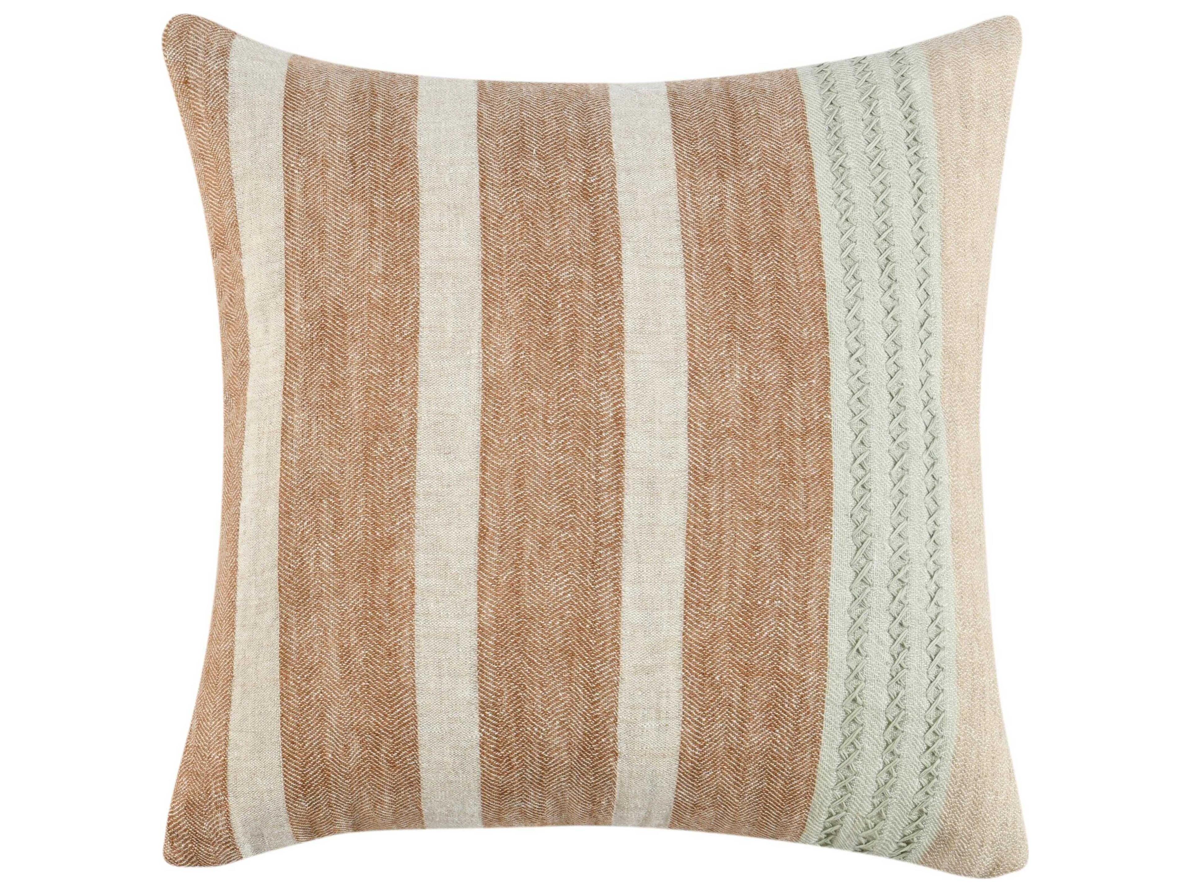 Cherry Hazel Brown Throw Pillow