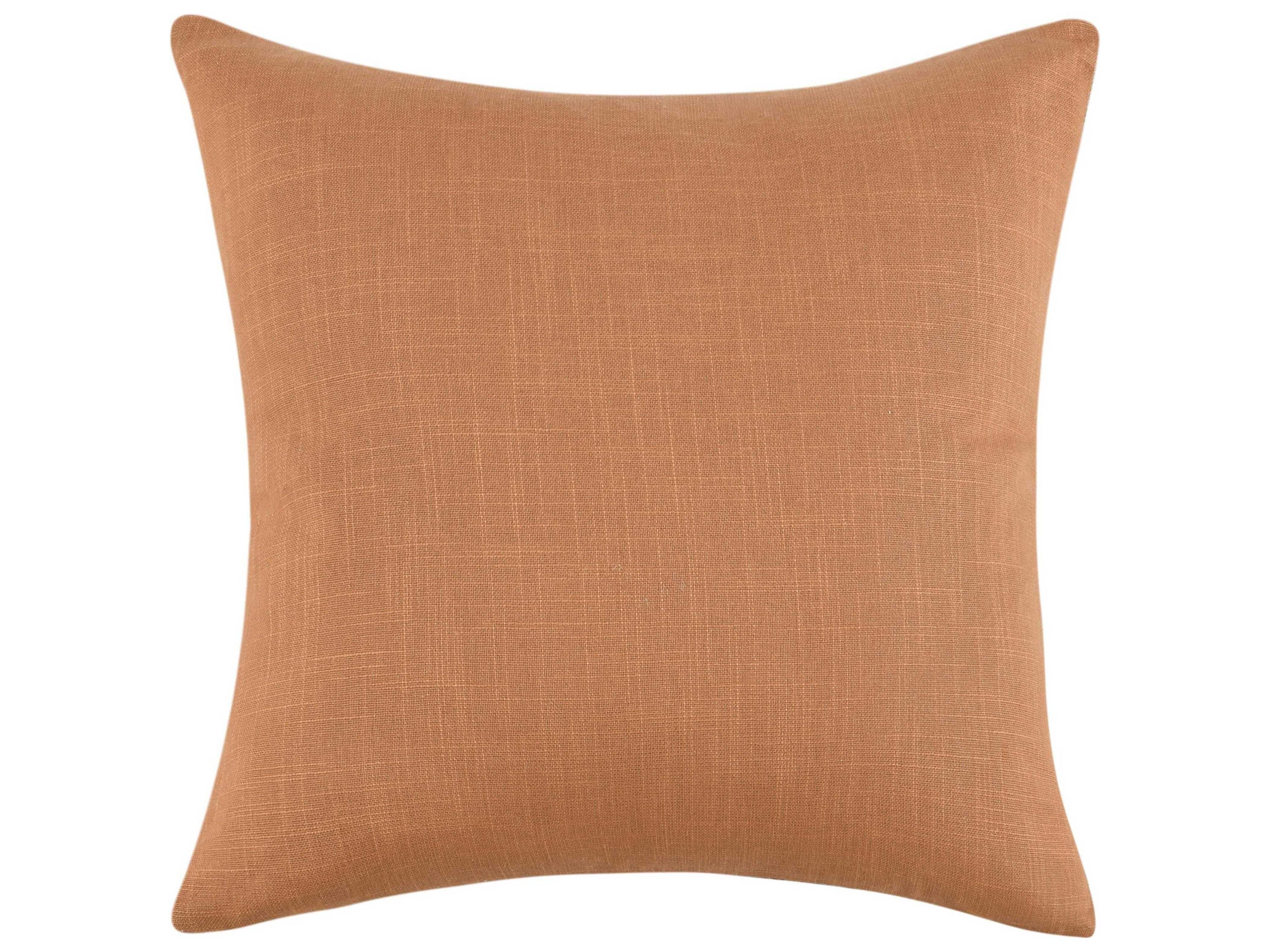 Villa by Classic Home Cherry Hazel Brown Throw Pillow