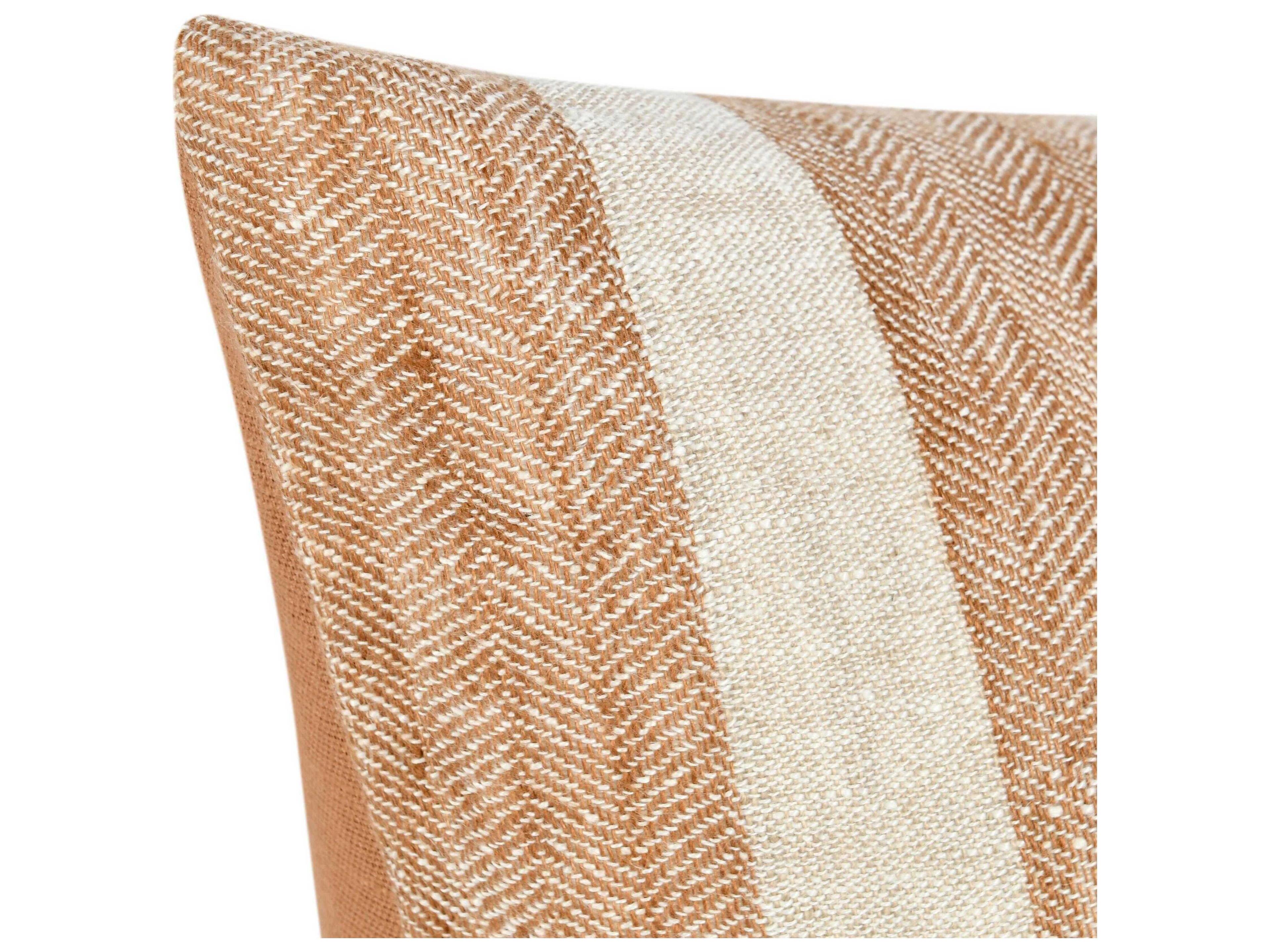 Villa by Classic Home Cherry Hazel Brown Throw Pillow