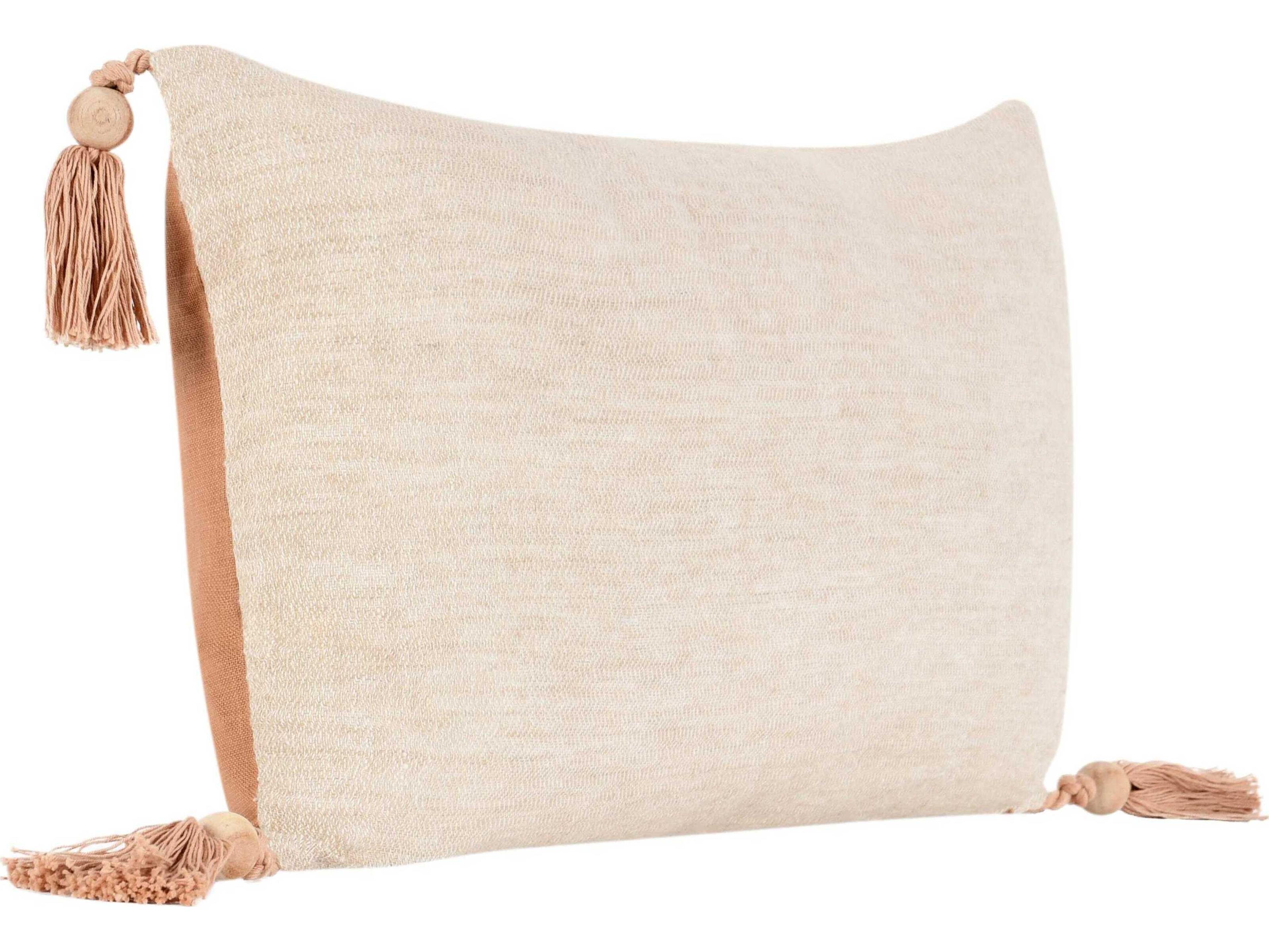 Villa by Classic Home Cherry Natural Throw Pillow