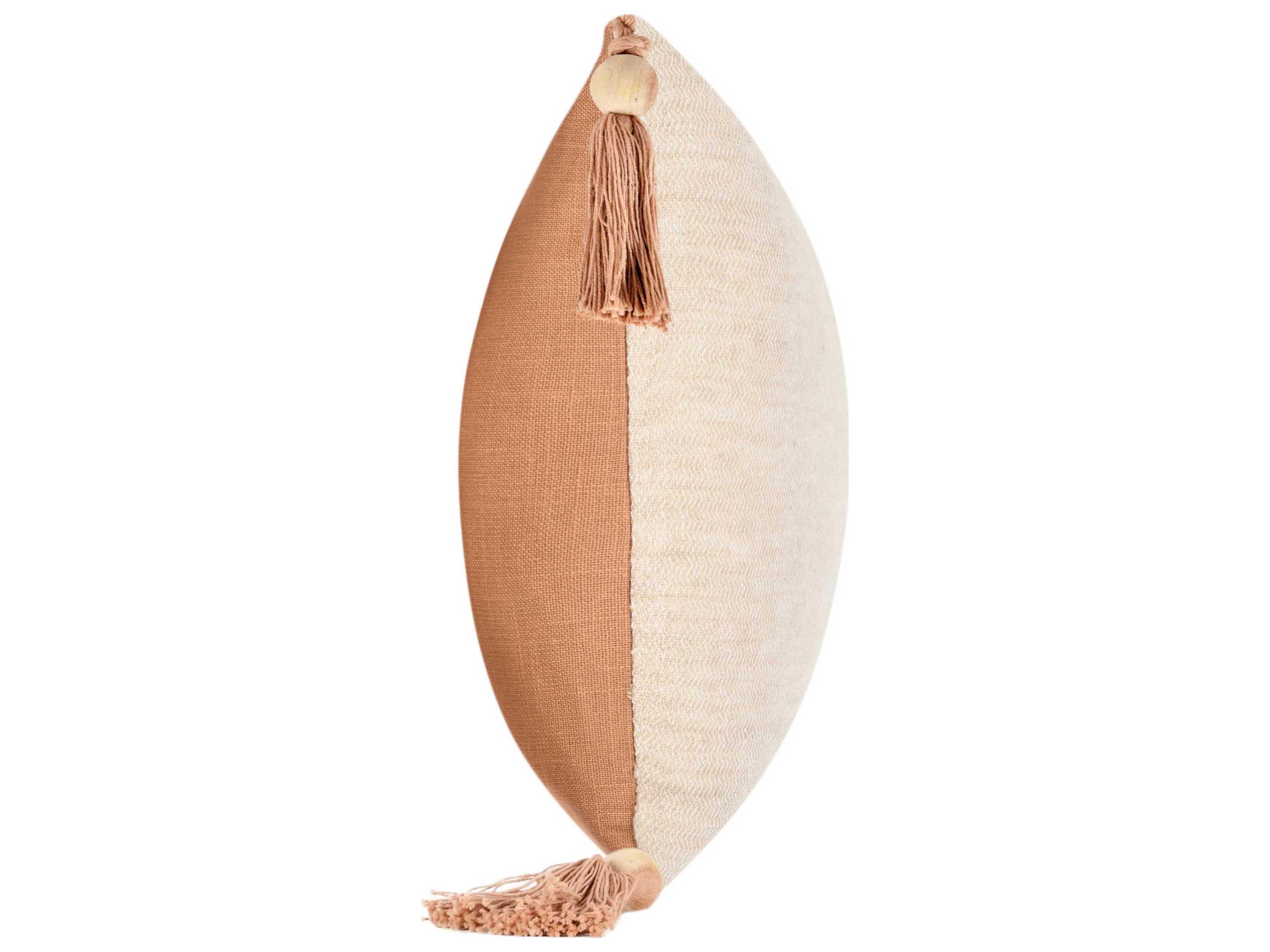 Villa by Classic Home Cherry Natural Throw Pillow