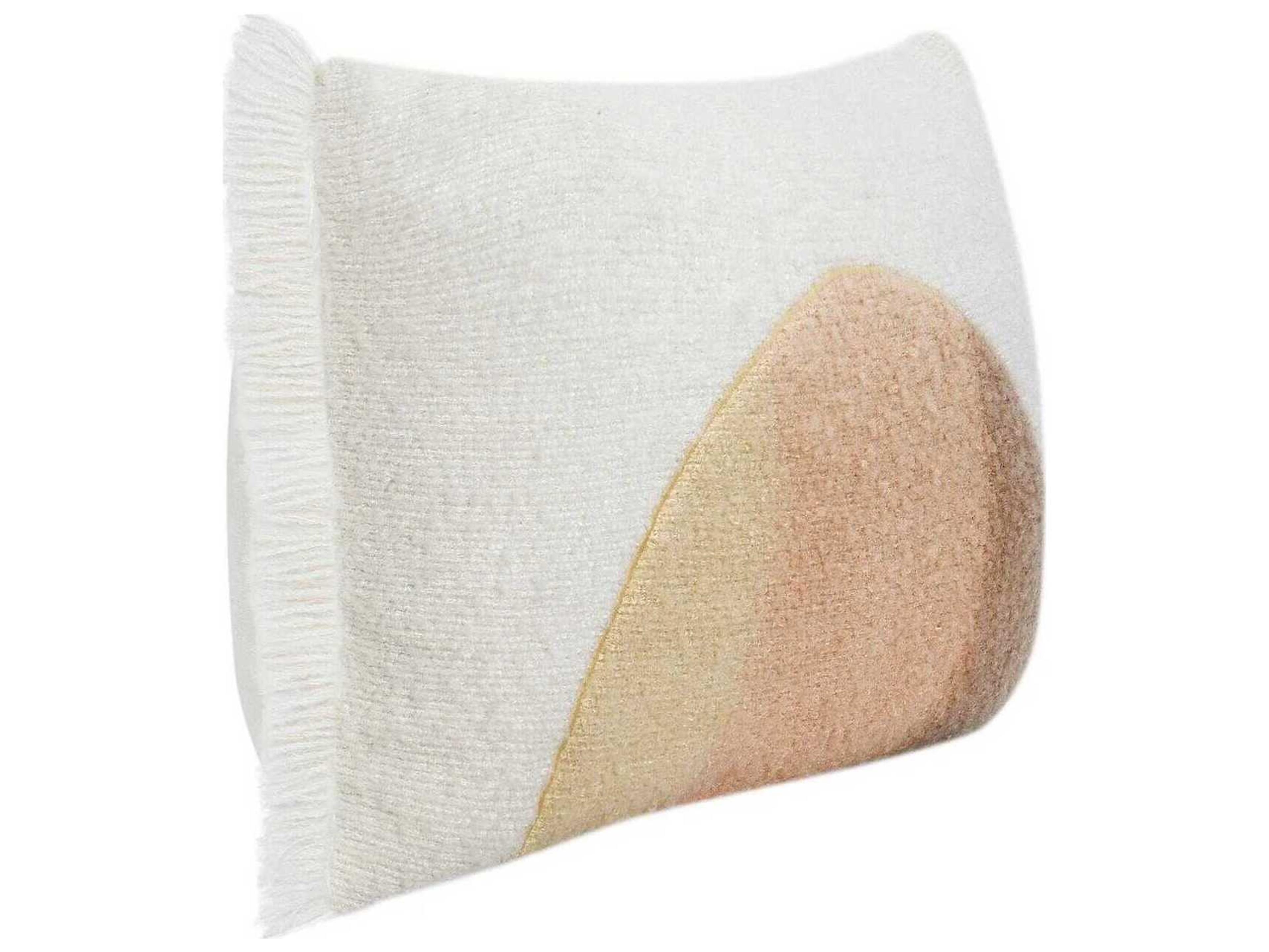 Villa by Classic Home Rahun Ivory Throw Pillow