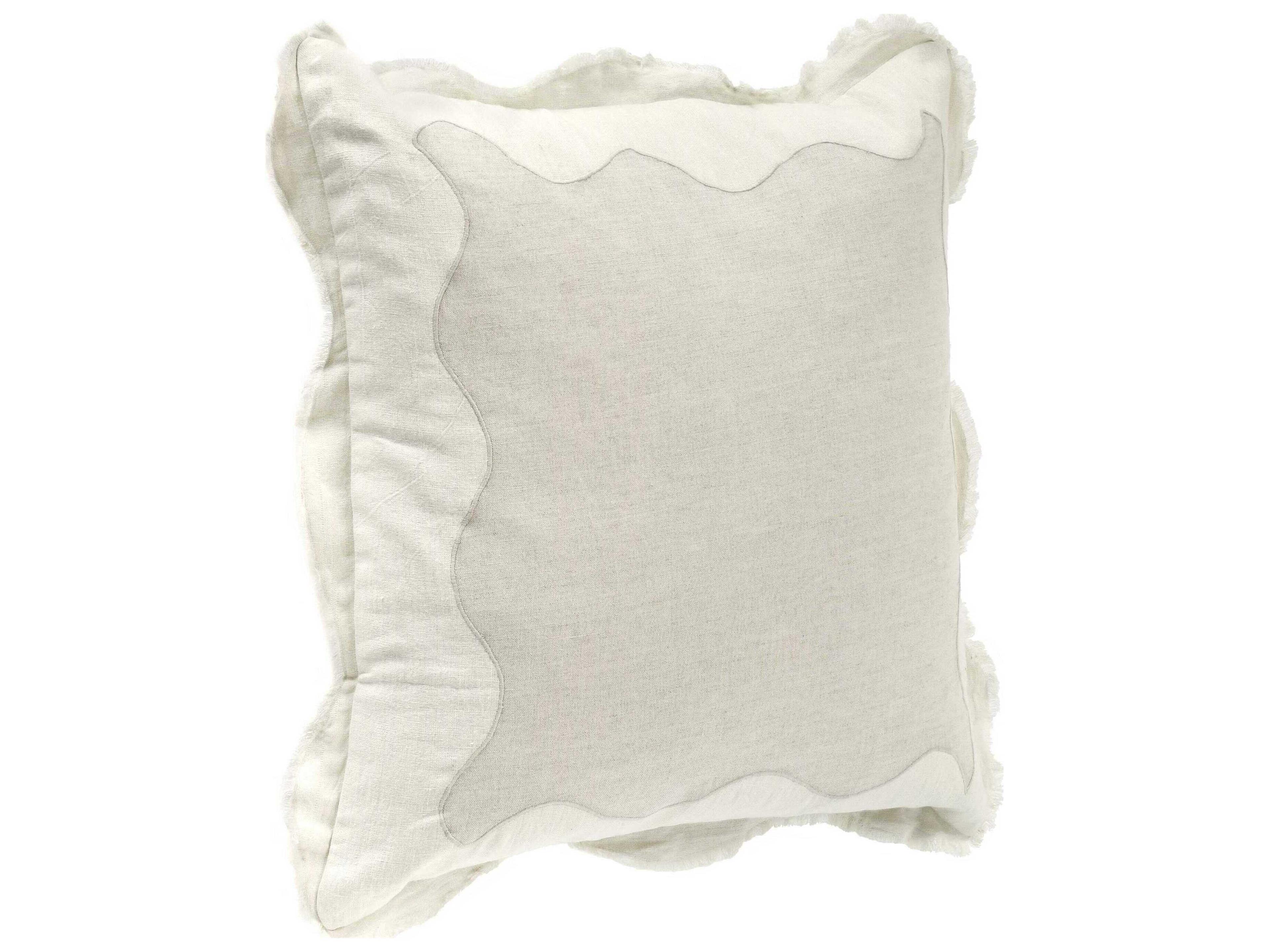 Villa by Classic Home Tollo Ivory Throw Pillow