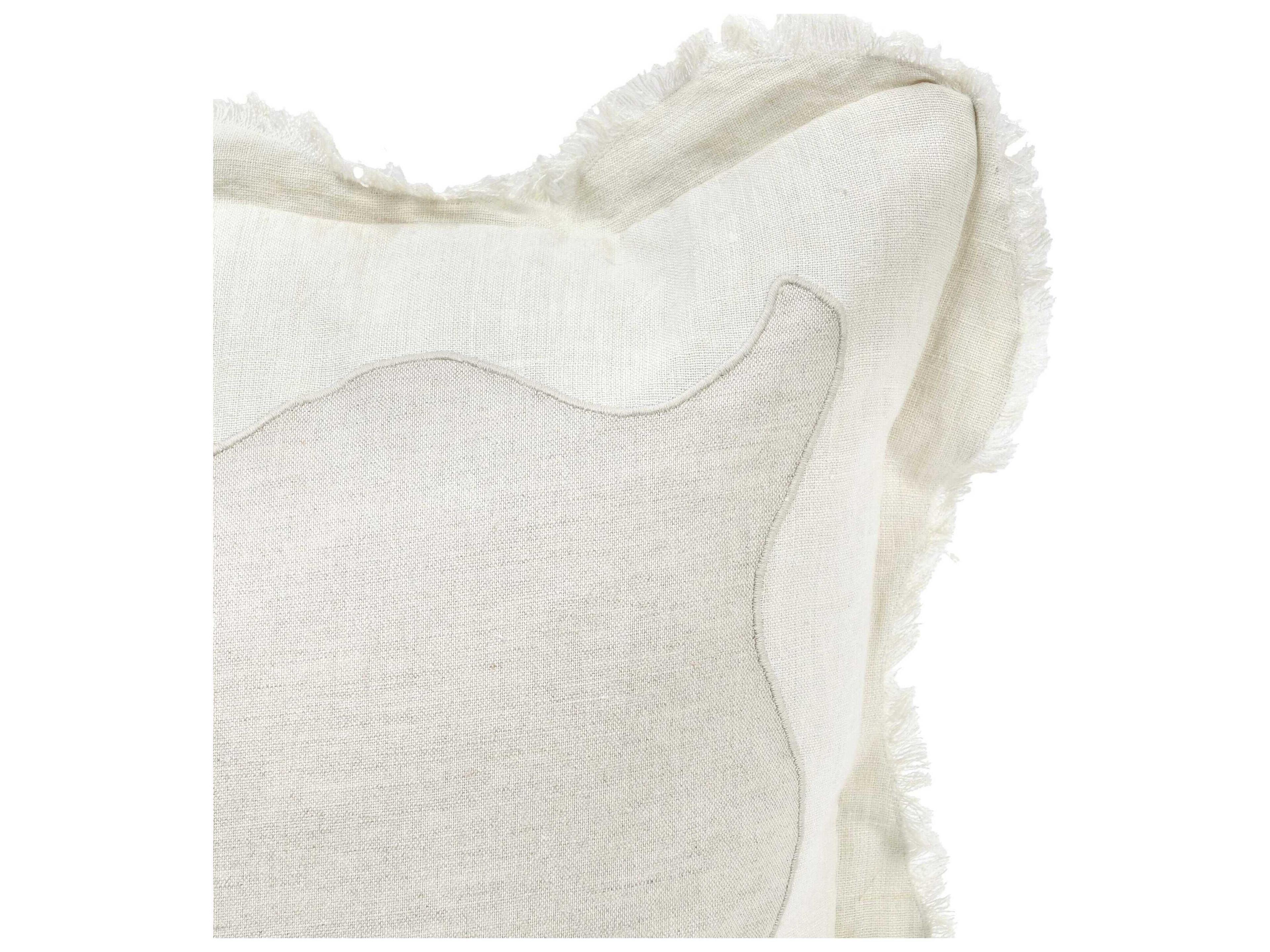 Villa by Classic Home Tollo Ivory Throw Pillow