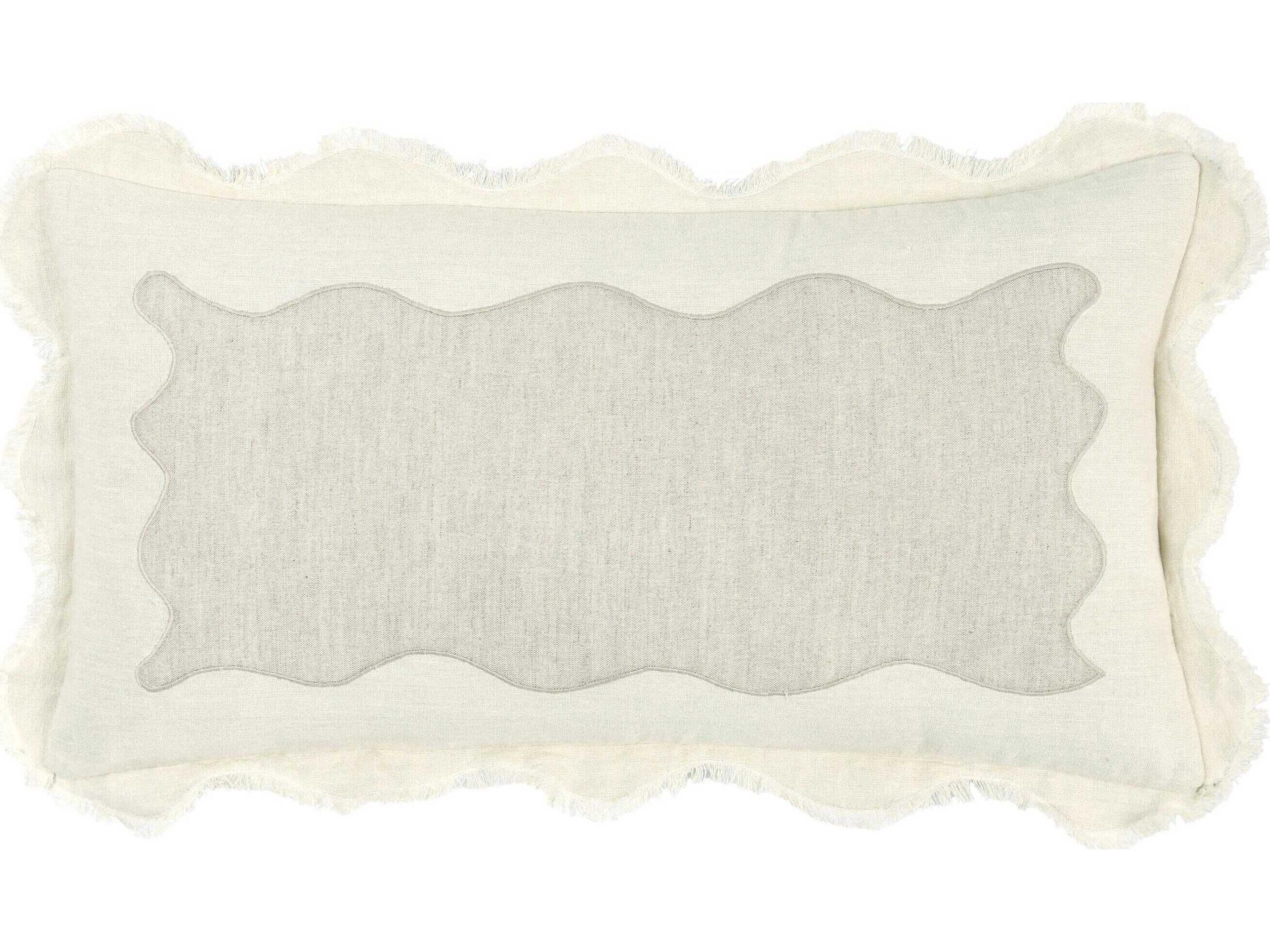 Villa by Classic Home Tollo Ivory Throw Pillow