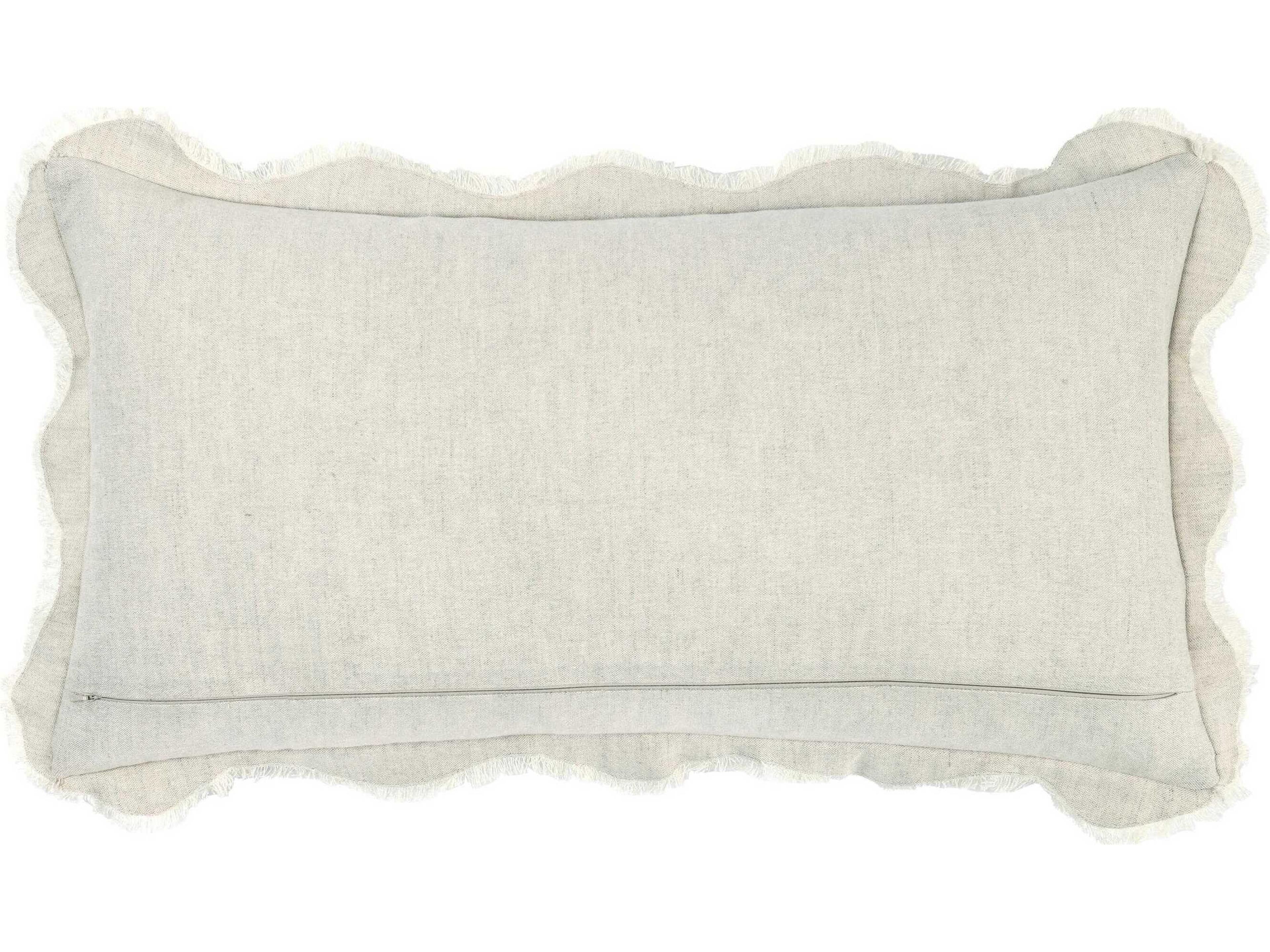 Villa by Classic Home Tollo Ivory Throw Pillow
