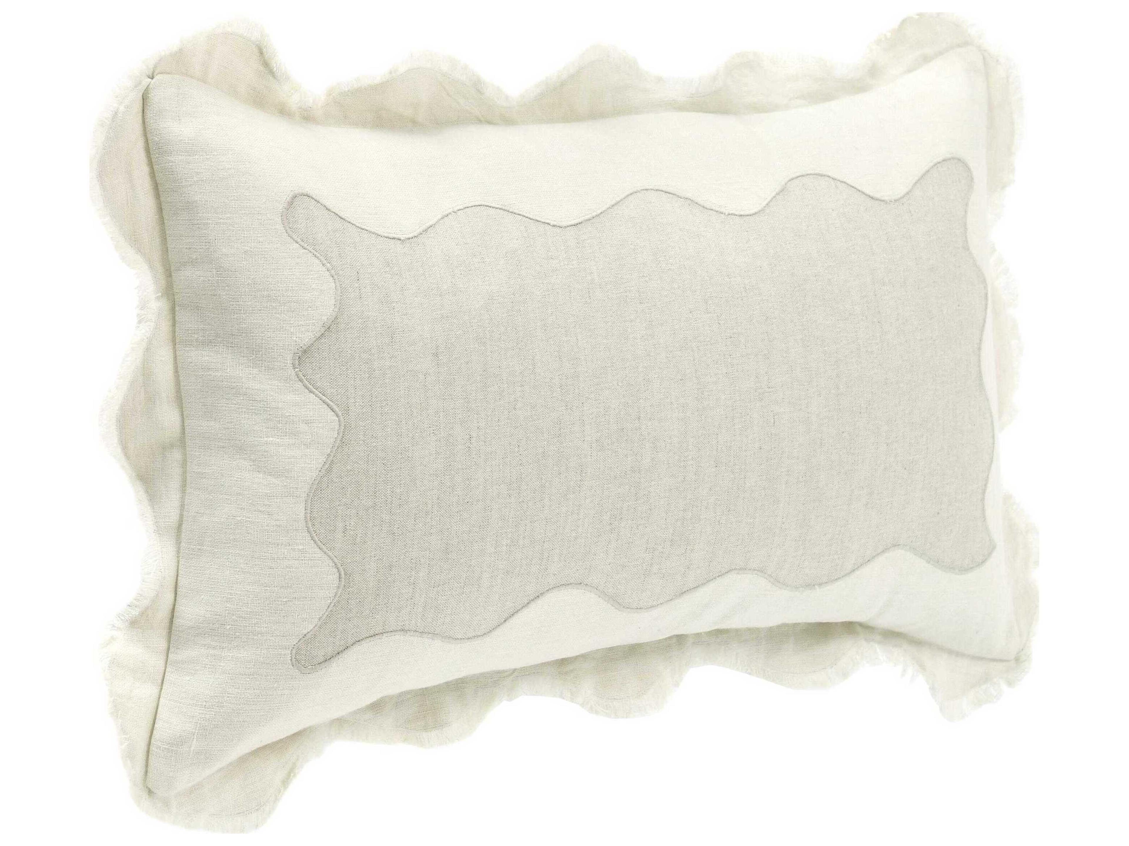 Villa by Classic Home Tollo Ivory Throw Pillow
