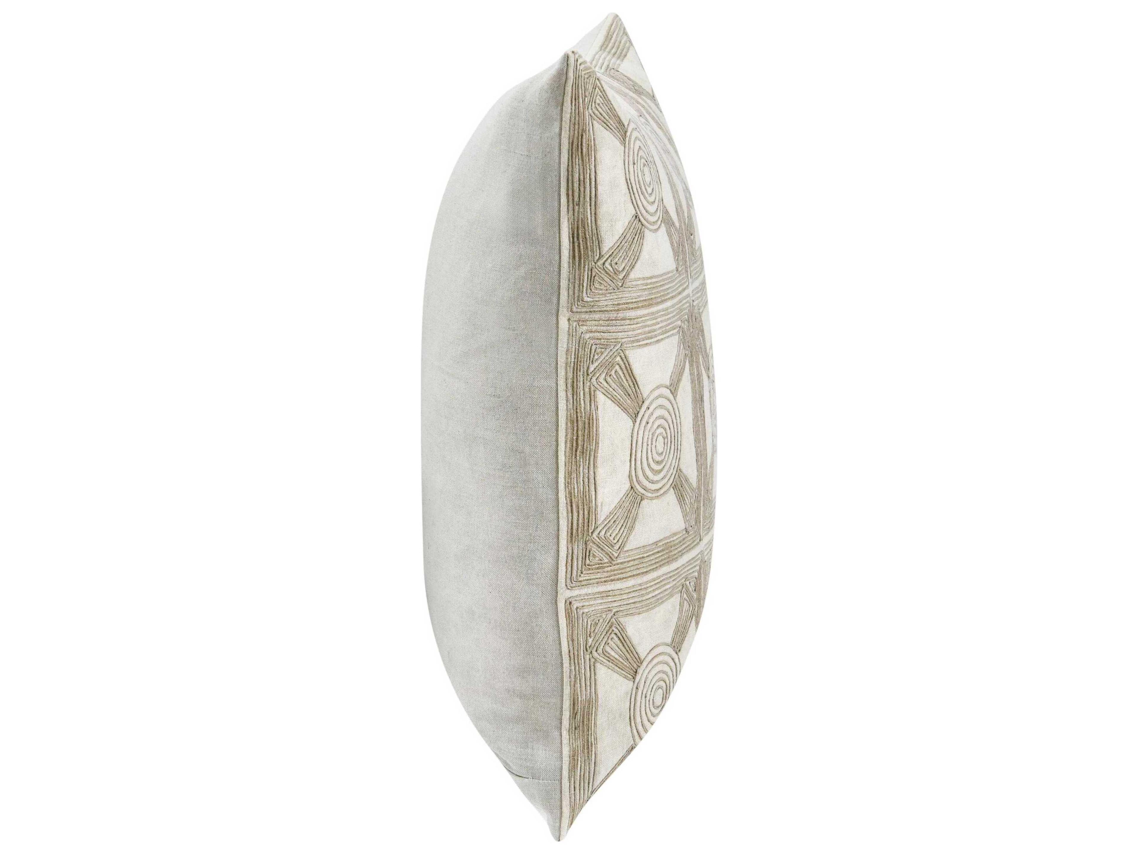 Villa by Classic Home Baia Natural Throw Pillow