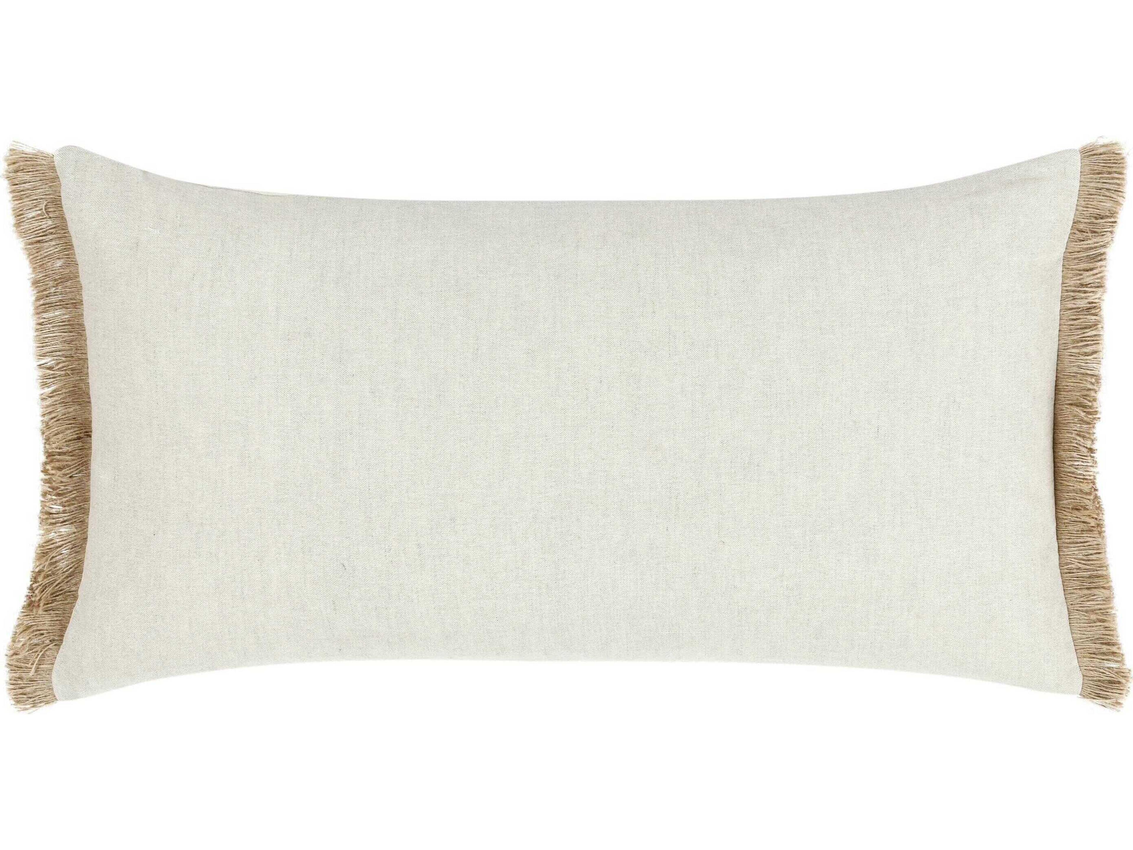 Villa by Classic Home Baia Natural Throw Pillow