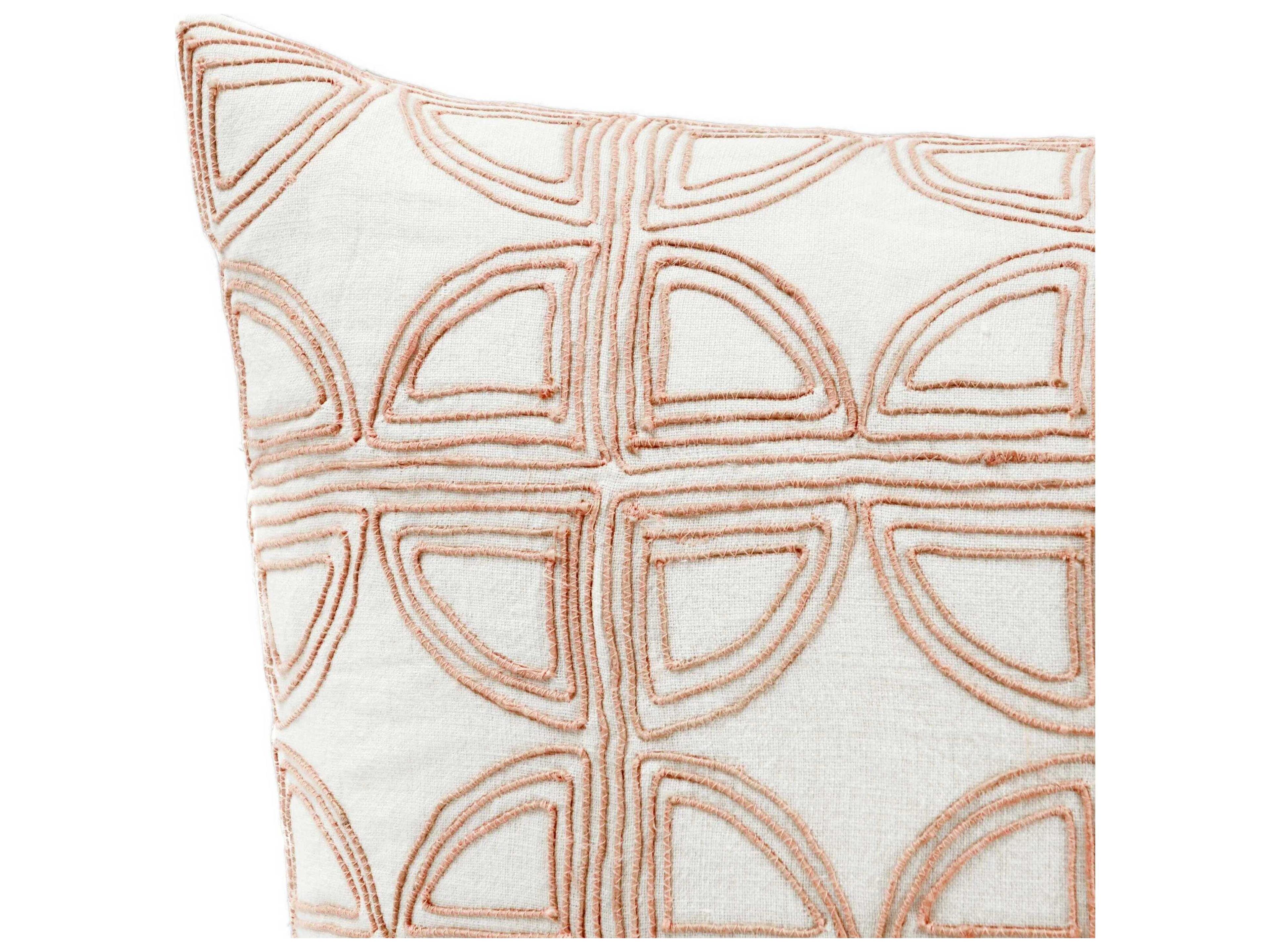 Villa by Classic Home Baia Blush Throw Pillow