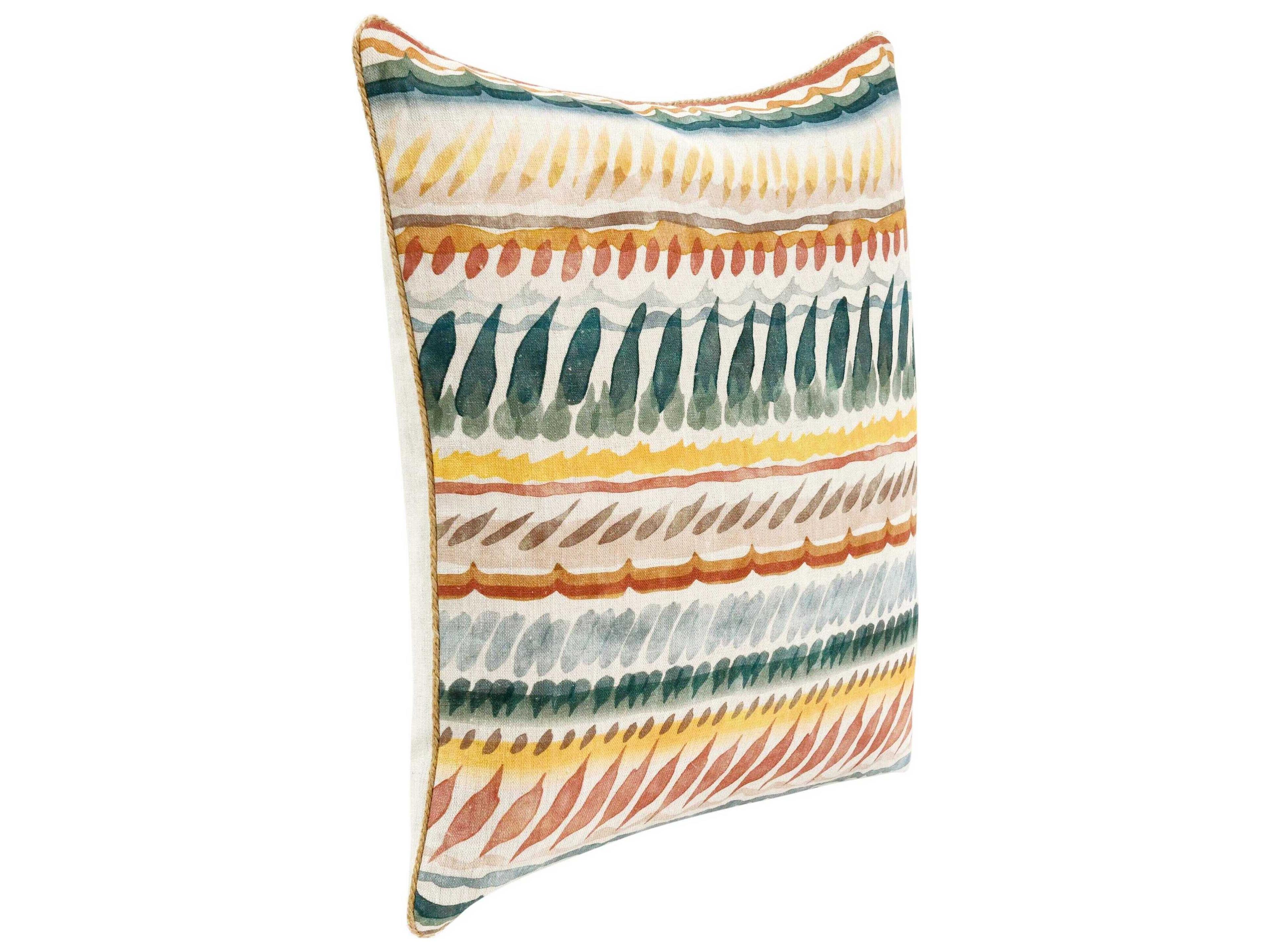 Villa by Classic Home Cetara Multi-Color Throw Pillow
