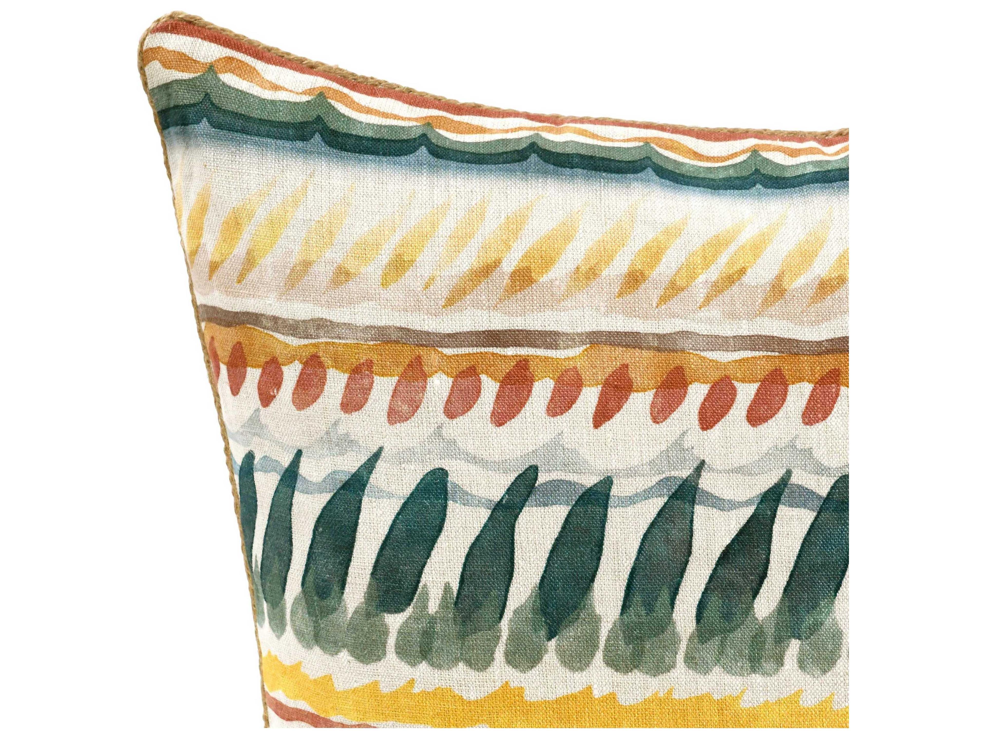 Villa by Classic Home Cetara Multi-Color Throw Pillow